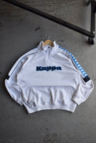 Vintage 90s Kappa Embroidered Spellout Quarter Zip (XL/XXL) - Retrospective Store