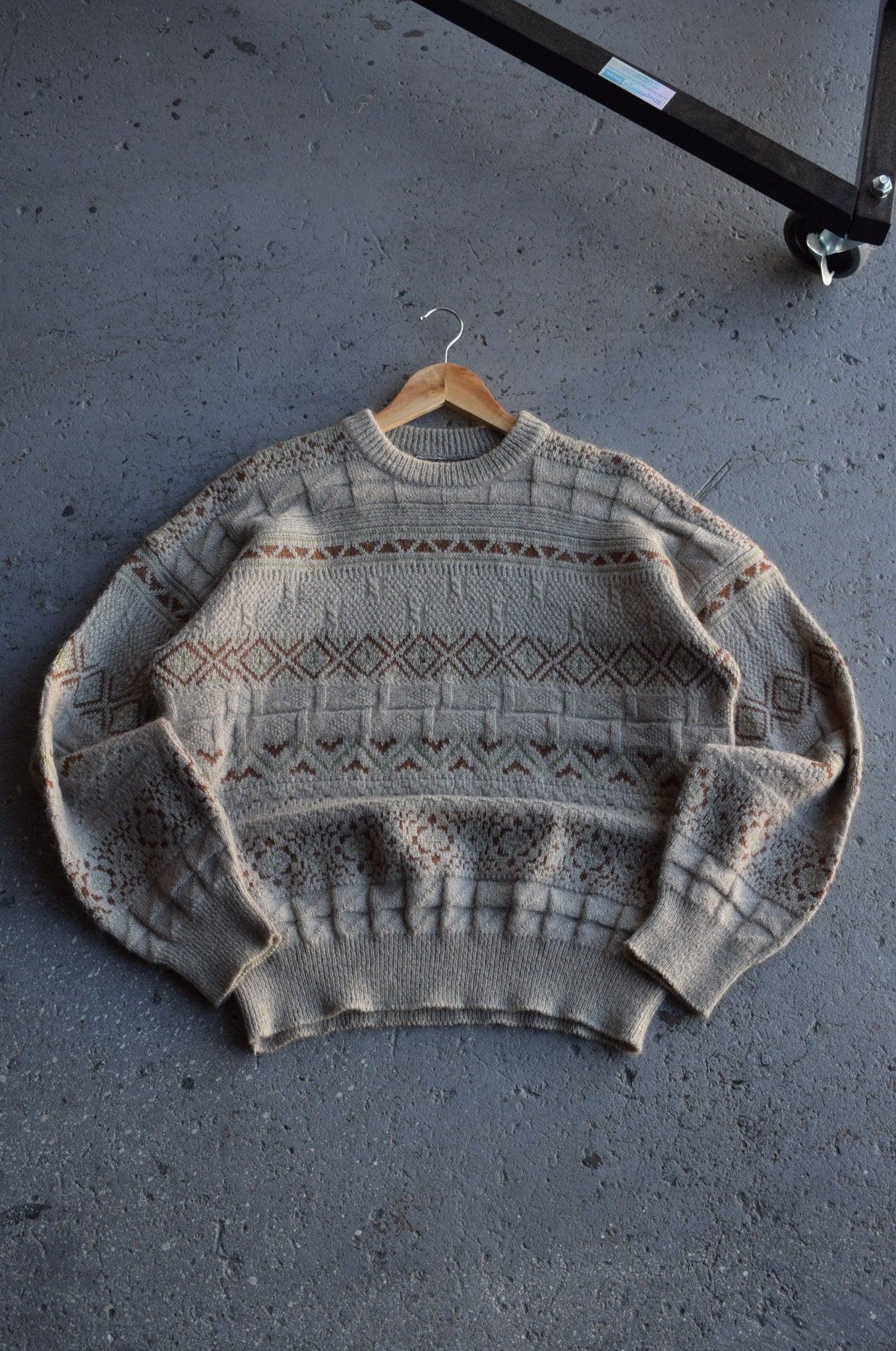 Vintage 90s Knitted Sweater (L) - Retrospective Store