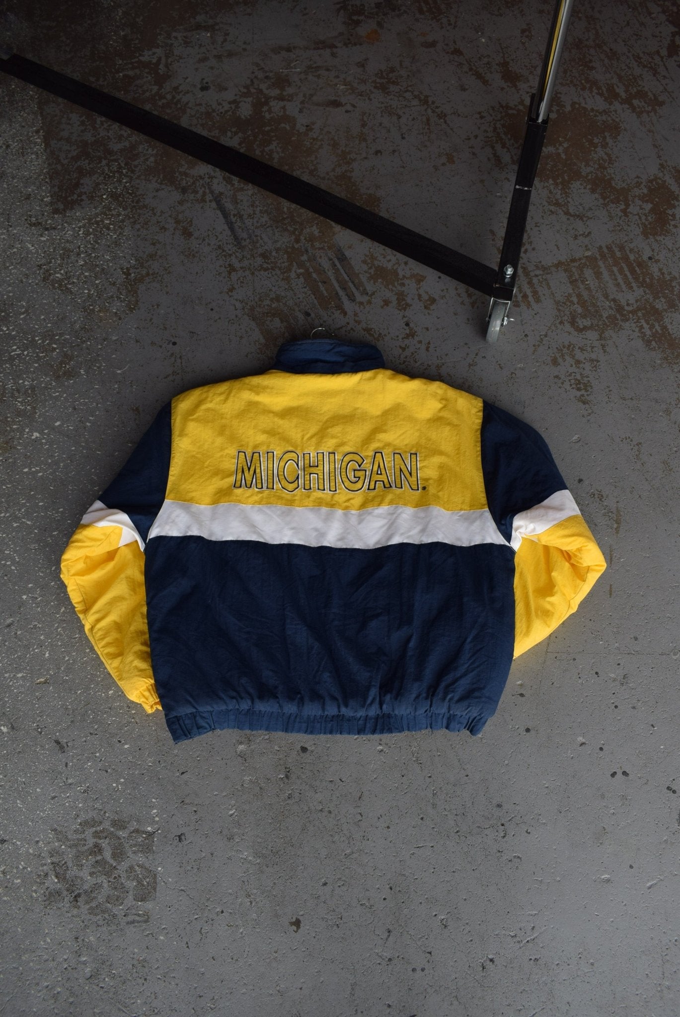 Vintage 90s Logo 7 x Michigan State University Quarter Zip Puffer Jacket (L) - Retrospective Store