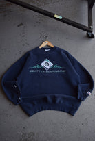 Vintage 90s MLB Seattle Mariners Embroidered Crewneck (L) - Retrospective Store