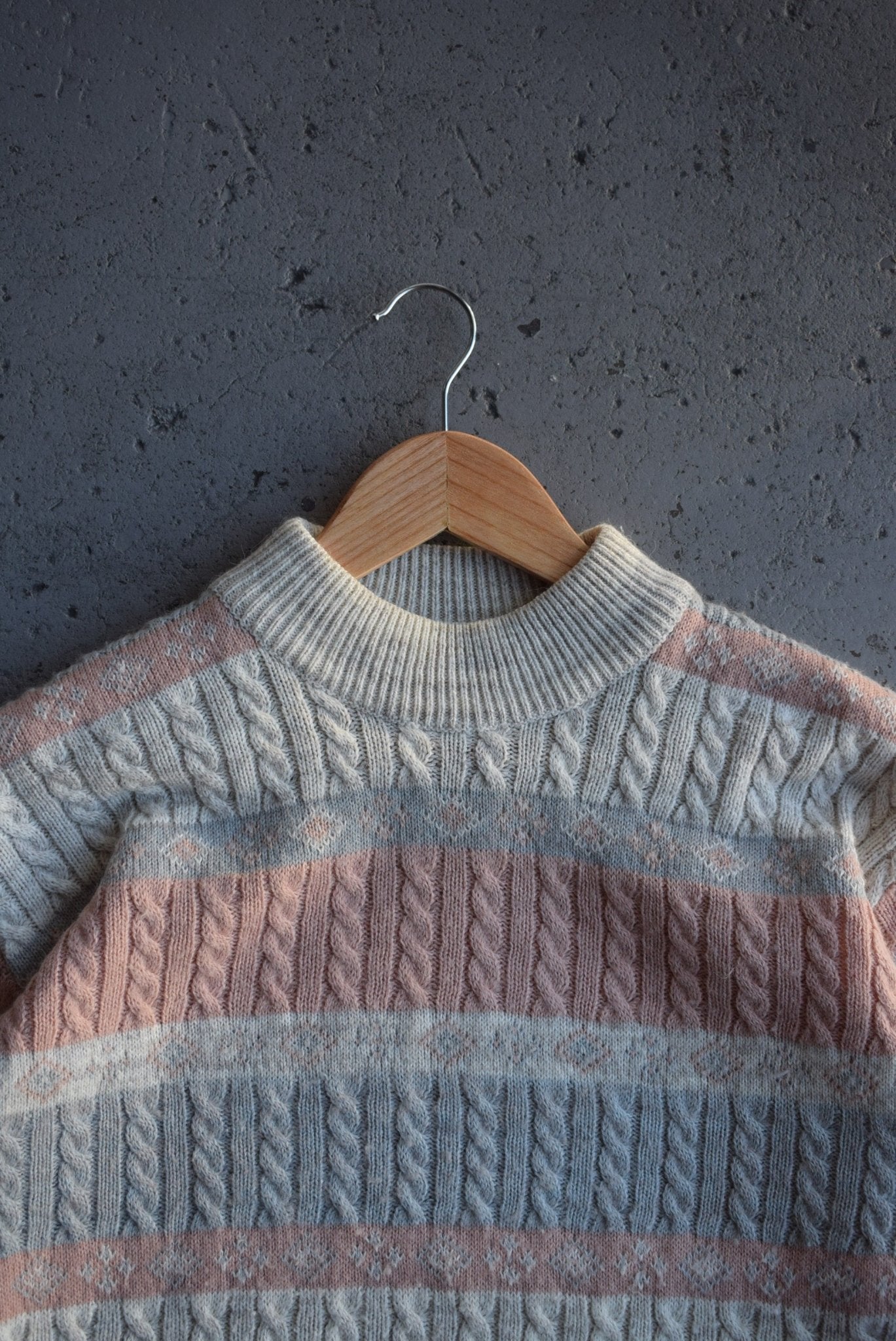 Vintage 90s 'Morclev' Knitted Mockneck Sweater (S/M) - Retrospective Store