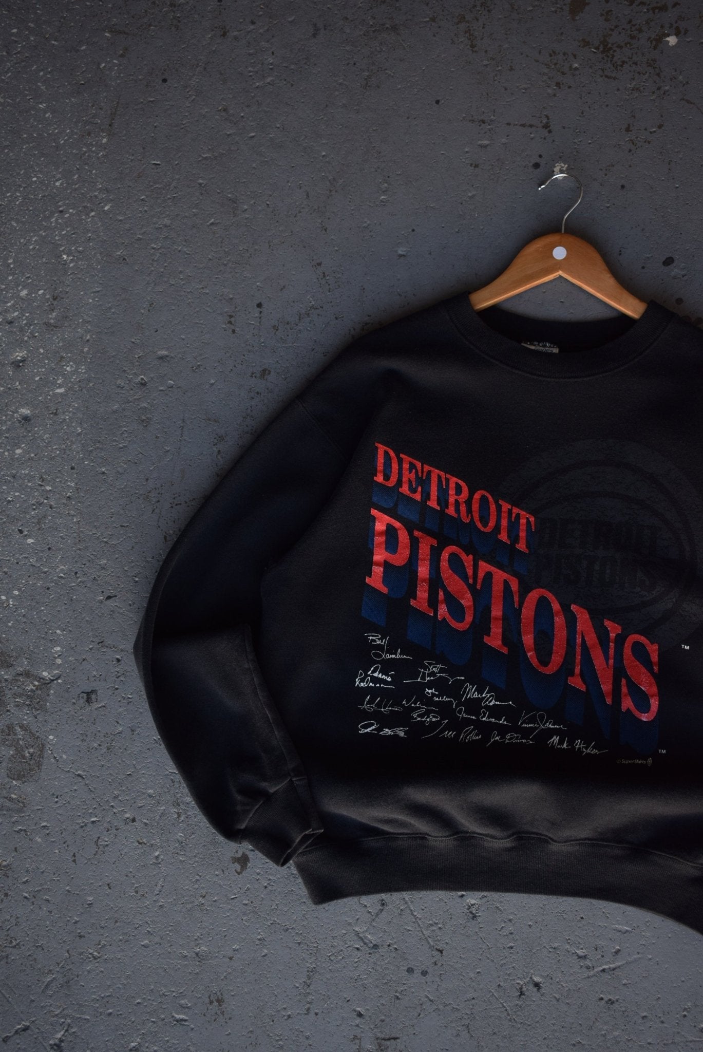 Detroit pistons crewneck sweatshirt on sale