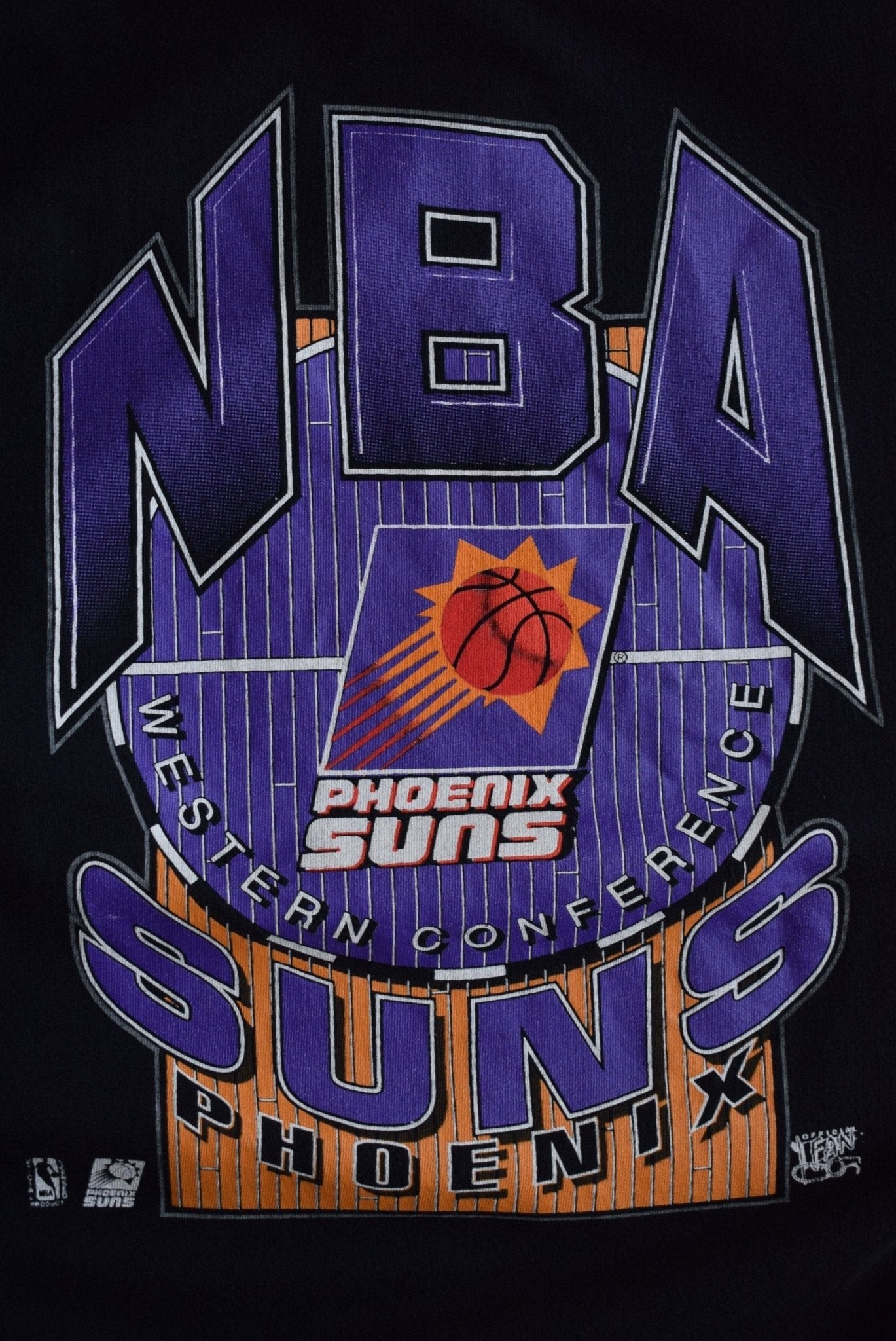 Vintage 90s NBA Pheonix Suns Western Conference Tee (L/XL) - Retrospective Store