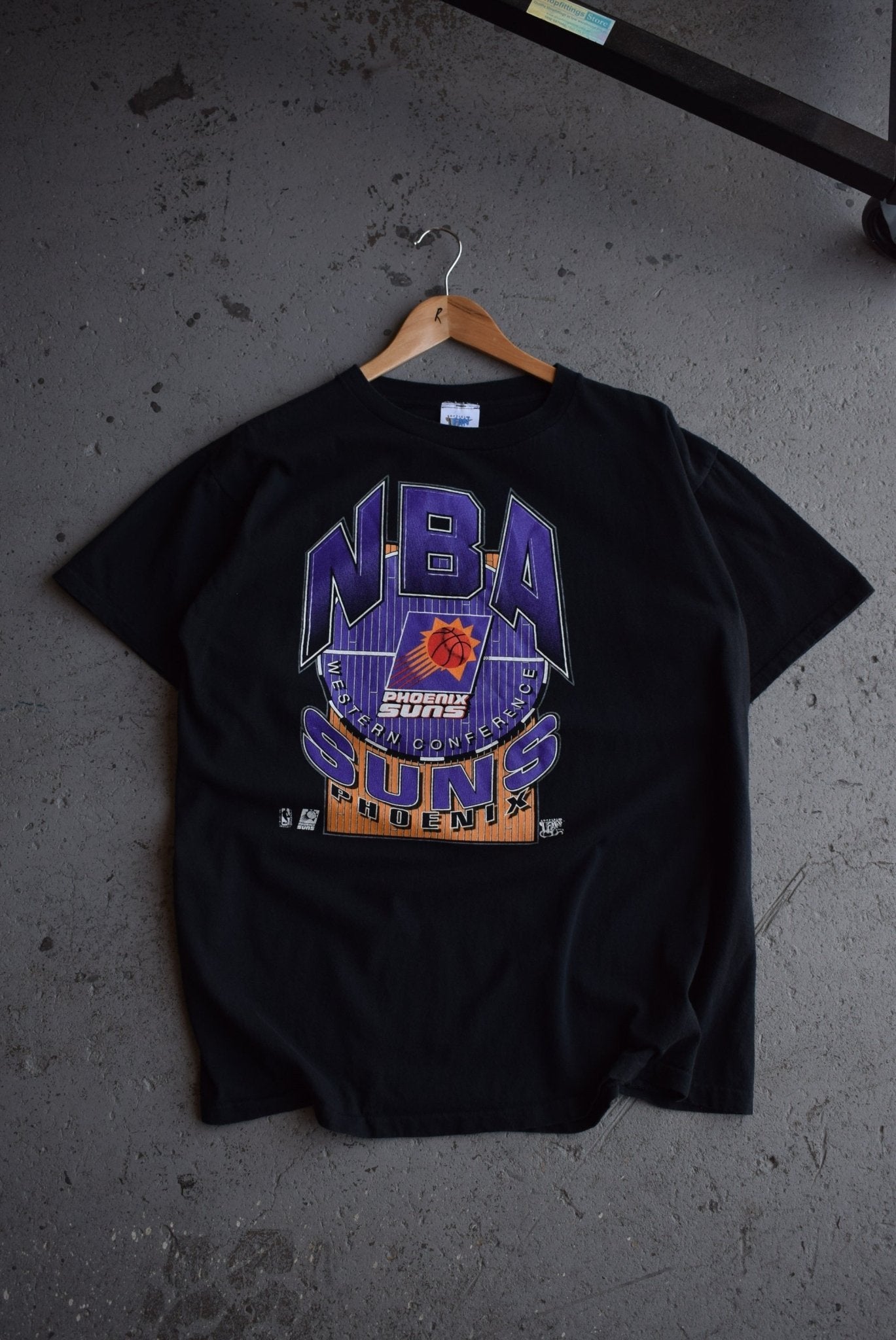 Vintage 90s NBA Pheonix Suns Western Conference Tee (L/XL) - Retrospective Store