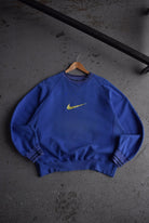 Vintage 90s Nike Big Swoosh Embroidered Crewneck (L/XL) - Retrospective Store