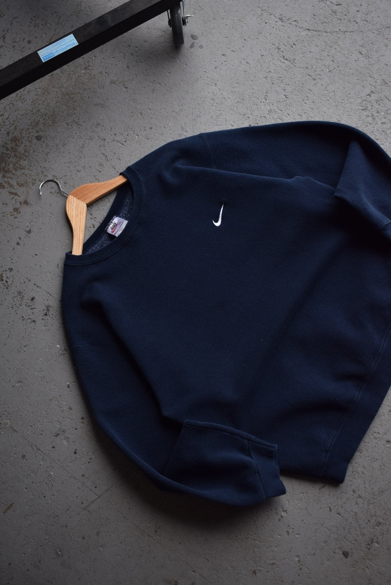 Vintage 90s Nike Classic Logo Embroidered Crewneck (M) - Retrospective Store