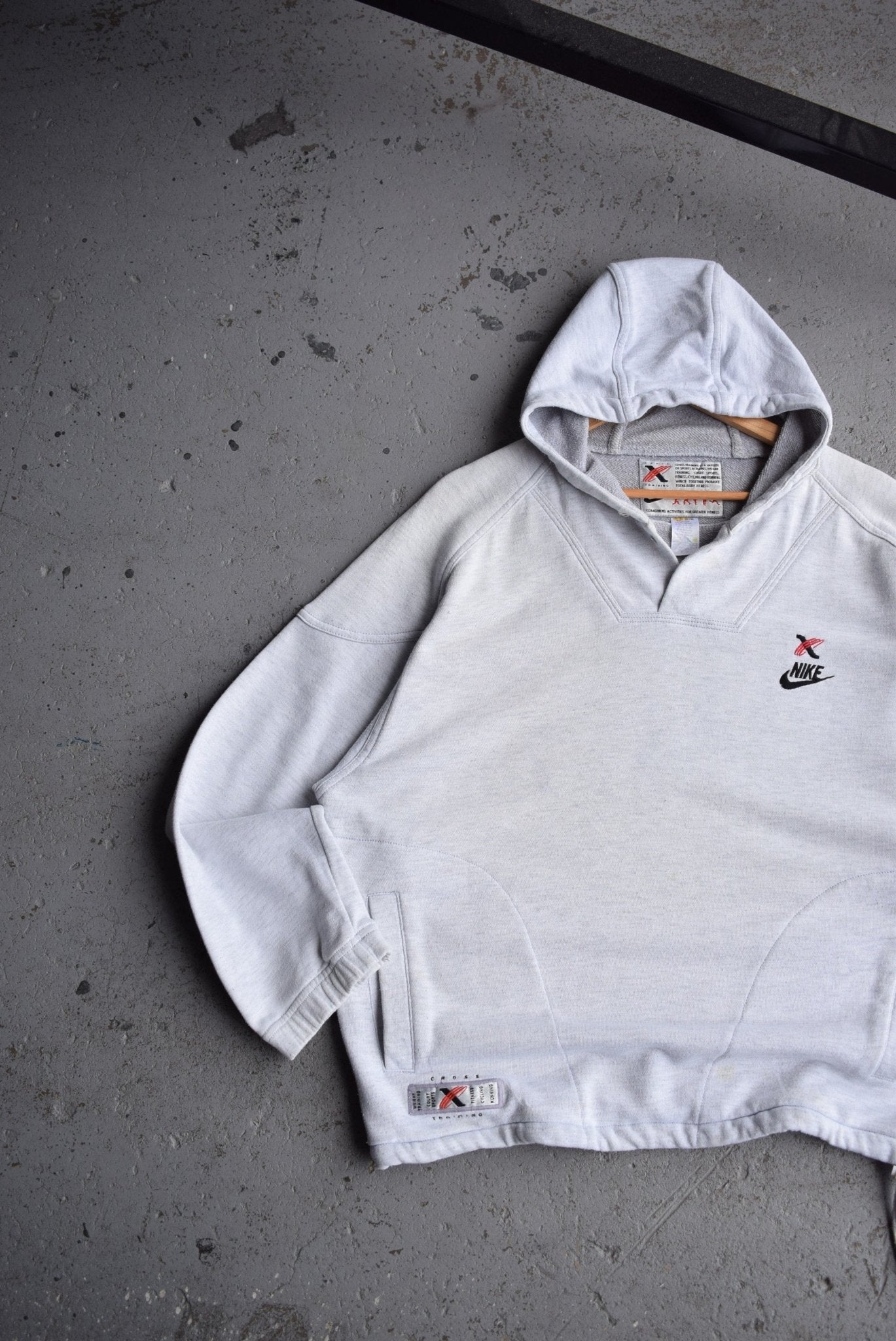 Vintage 90s Nike Cross Training Embroidered Hoodie (L) - Retrospective Store