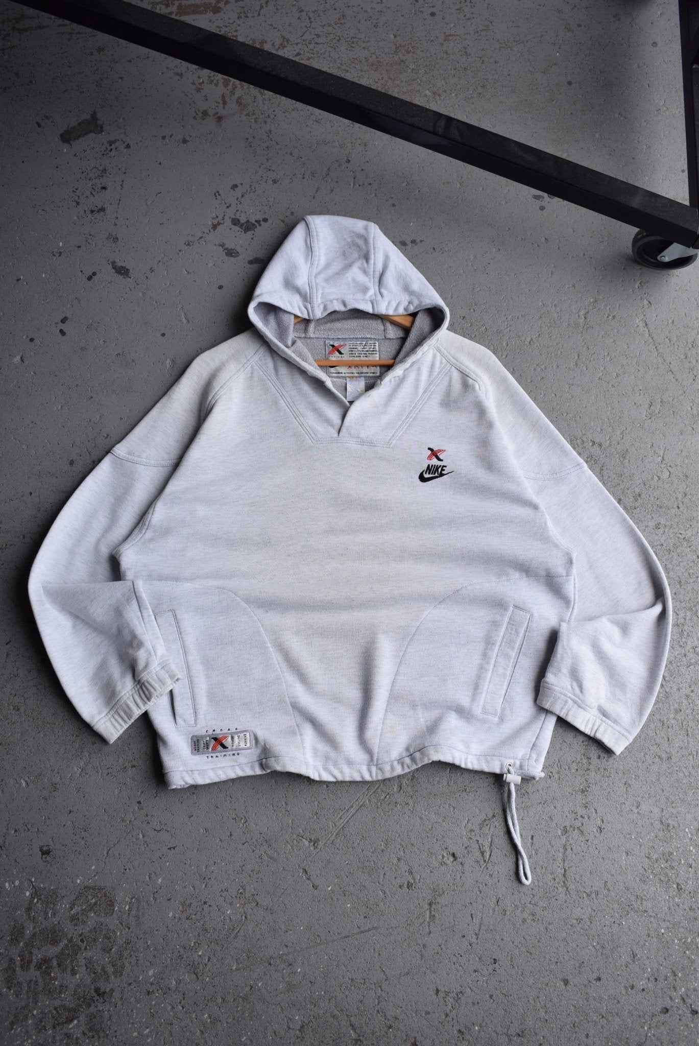 Vintage 90s Nike Cross Training Embroidered Hoodie (L) - Retrospective Store