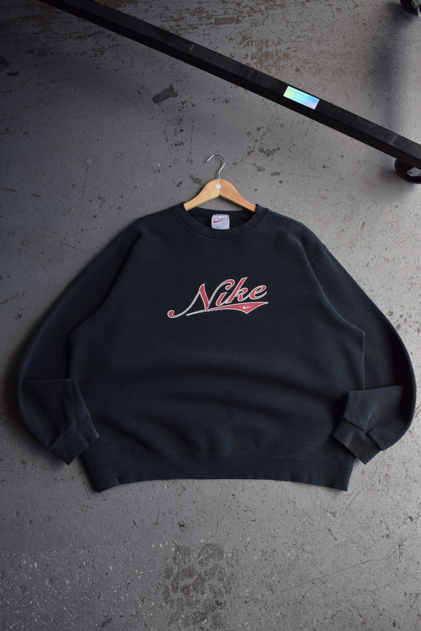 Vintage 90s Nike Spellout Crewneck (L) - Retrospective Store