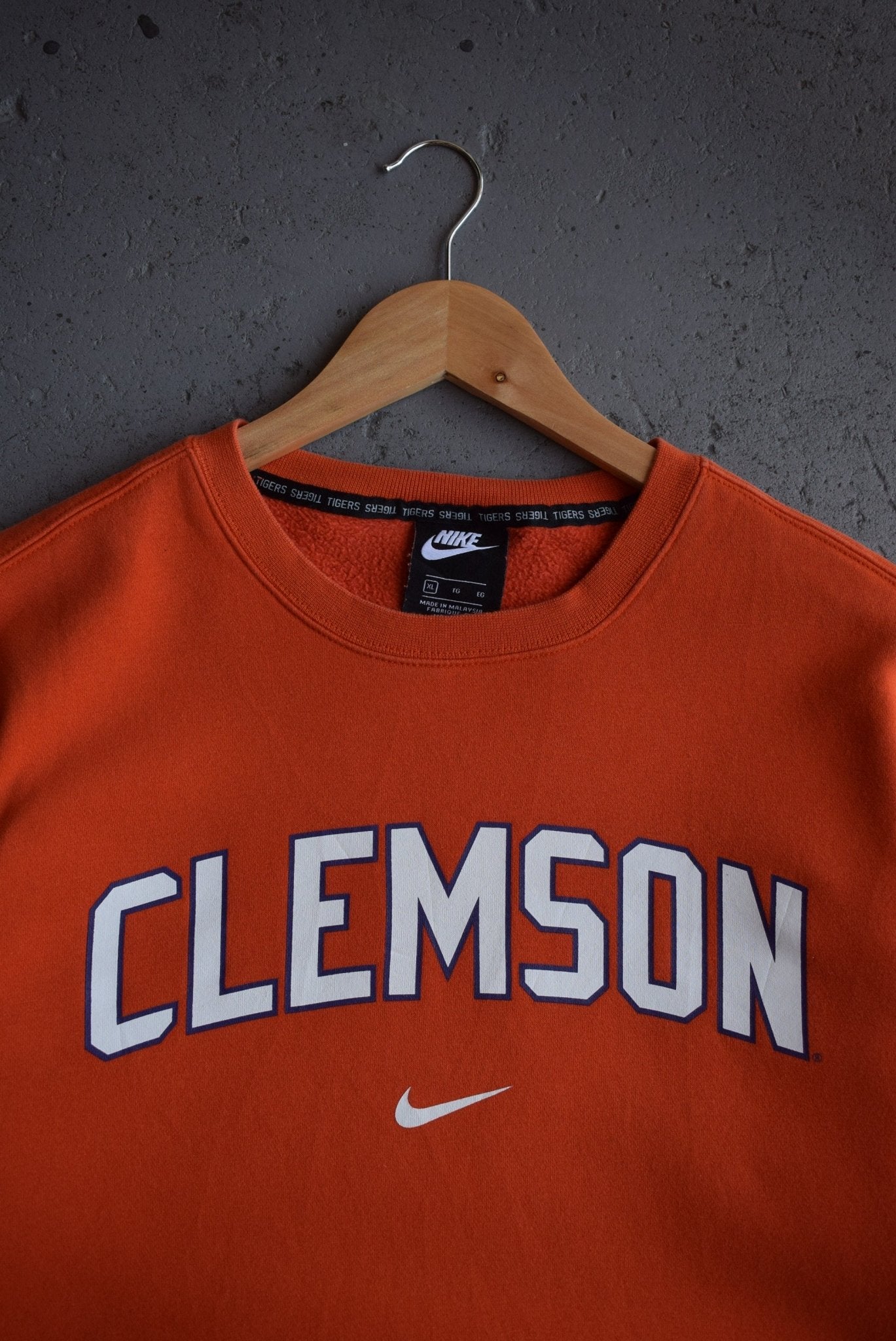 Vintage 90s Nike x Clemson University Crewneck (L) - Retrospective Store