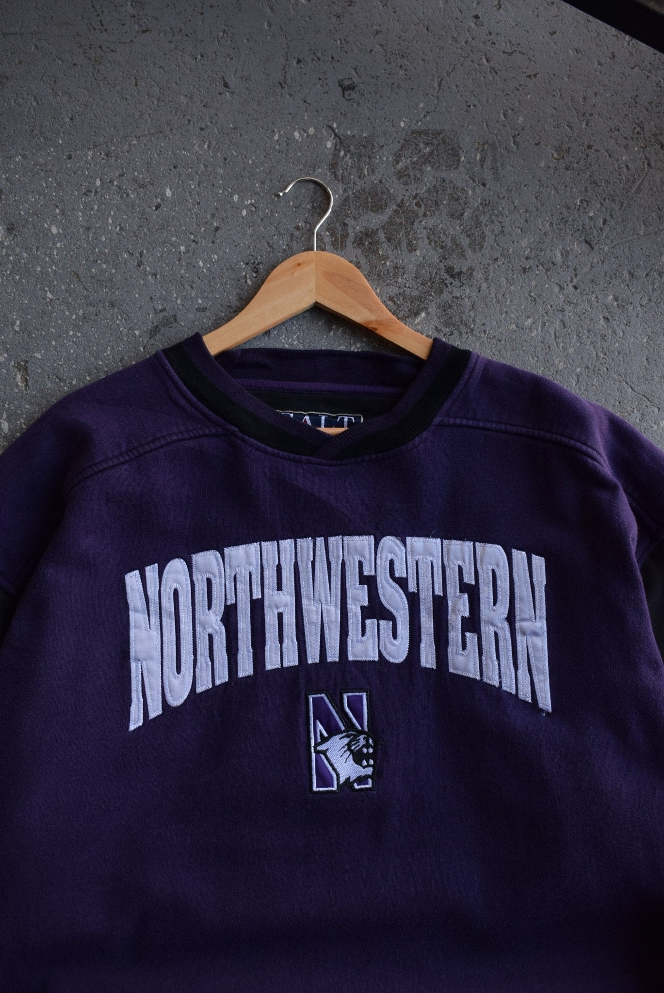 Vintage 90s Northwestern University Wildcats Crewnecks (XL) - Retrospective Store
