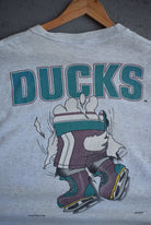 Vintage 90s Nutmeg x NHL Mighty Ducks Tee (L/XL) - Retrospective Store