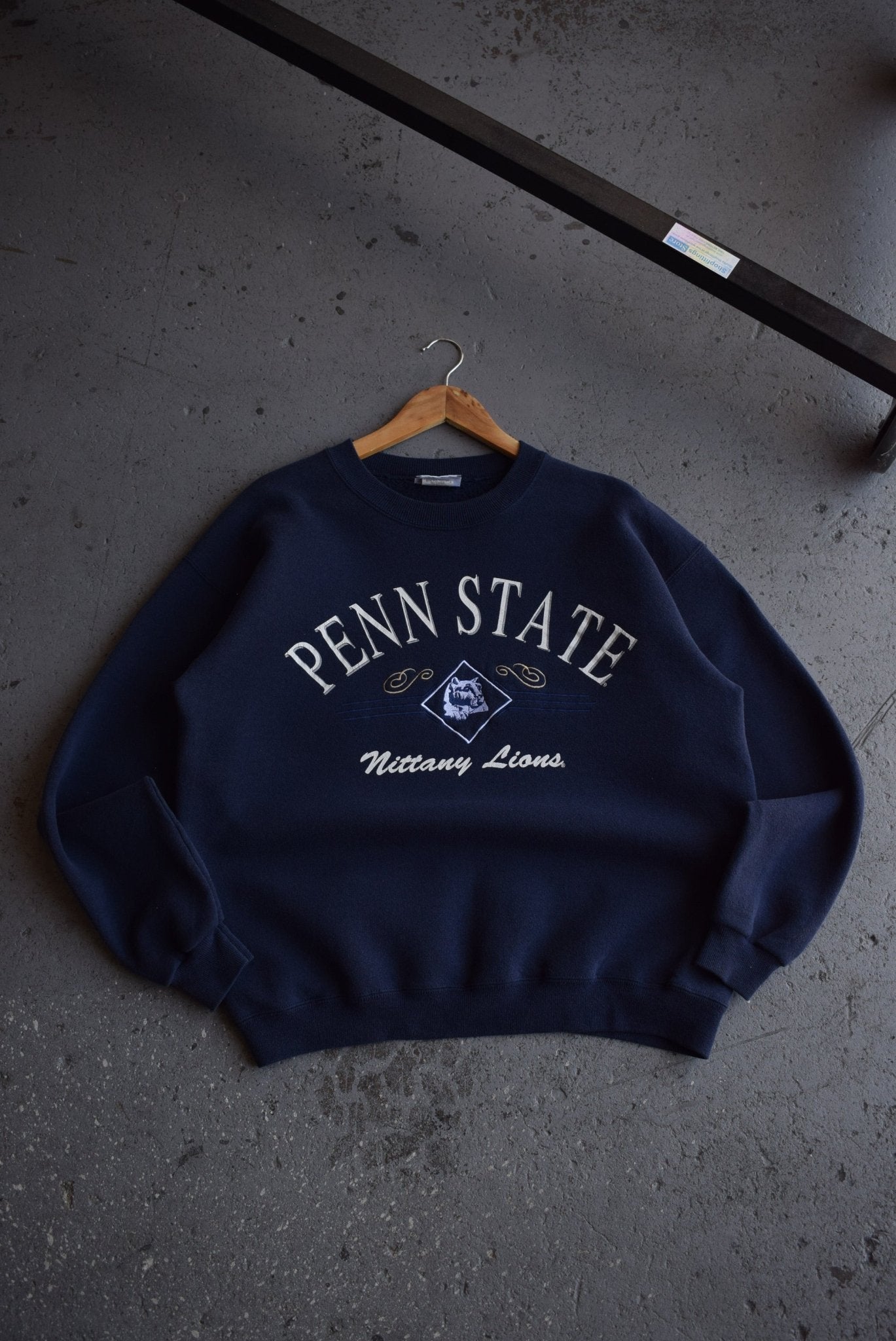 Vintage 90s Penn State University Embroidered Crewneck (L) - Retrospective Store