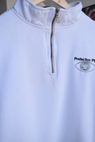 Vintage 90s Protection Plus Embroidered Quarter Zip (L/XL) - Retrospective Store