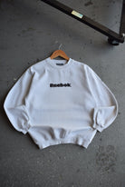 Vintage 90s Reebok Spellout Embroidered Crewneck (S) - Retrospective Store