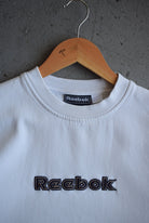 Vintage 90s Reebok Spellout Embroidered Crewneck (S) - Retrospective Store