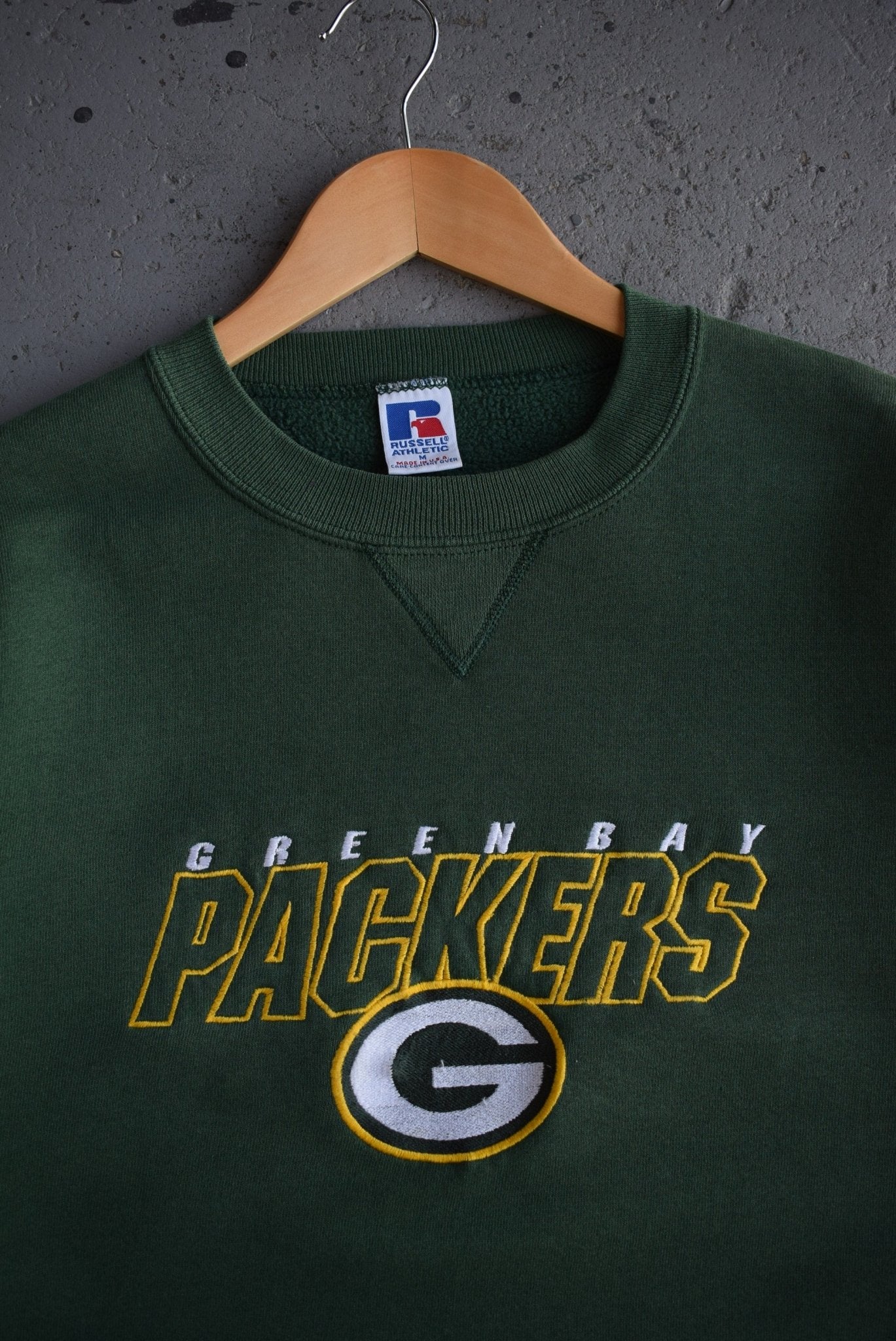 Vintage 90s Russell Athletic x NFL Green Bay Packers Embroidered Crewneck (M) - Retrospective Store