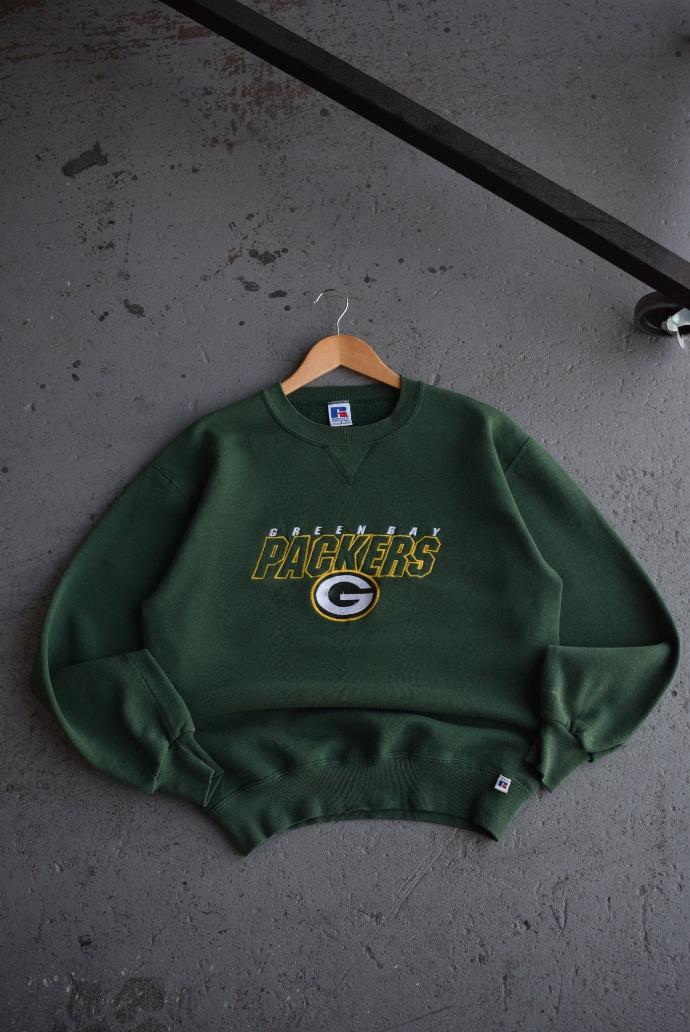 Vintage Green Green Bay store Packers Embroidered Sweatshirt Size XL