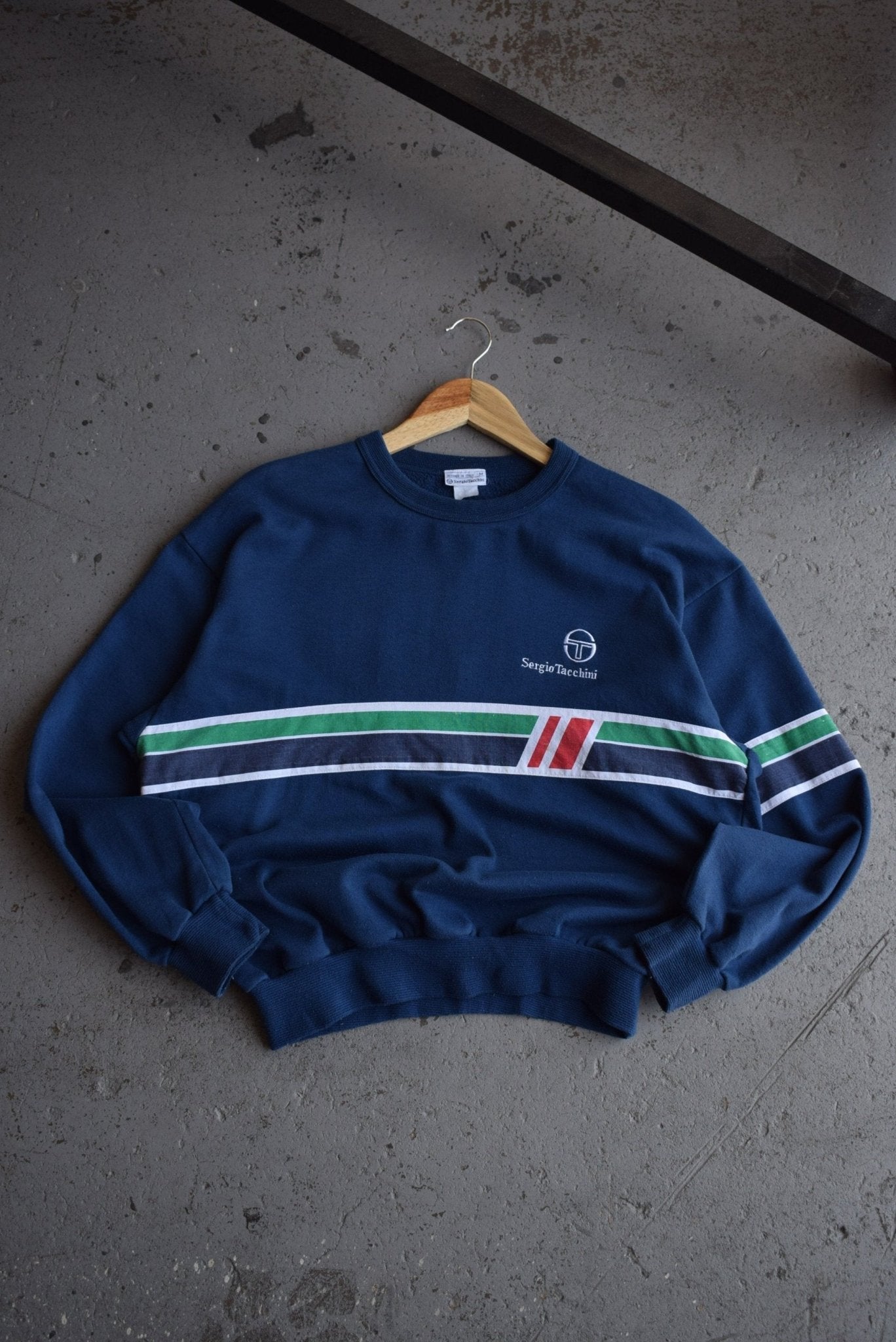 Vintage 90s Sergio Tacchini Embroidered Crewneck (M) - Retrospective Store