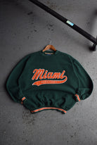 Vintage 90s Starter x Miami Hurricanes Embroidered Crewneck (XL) - Retrospective Store