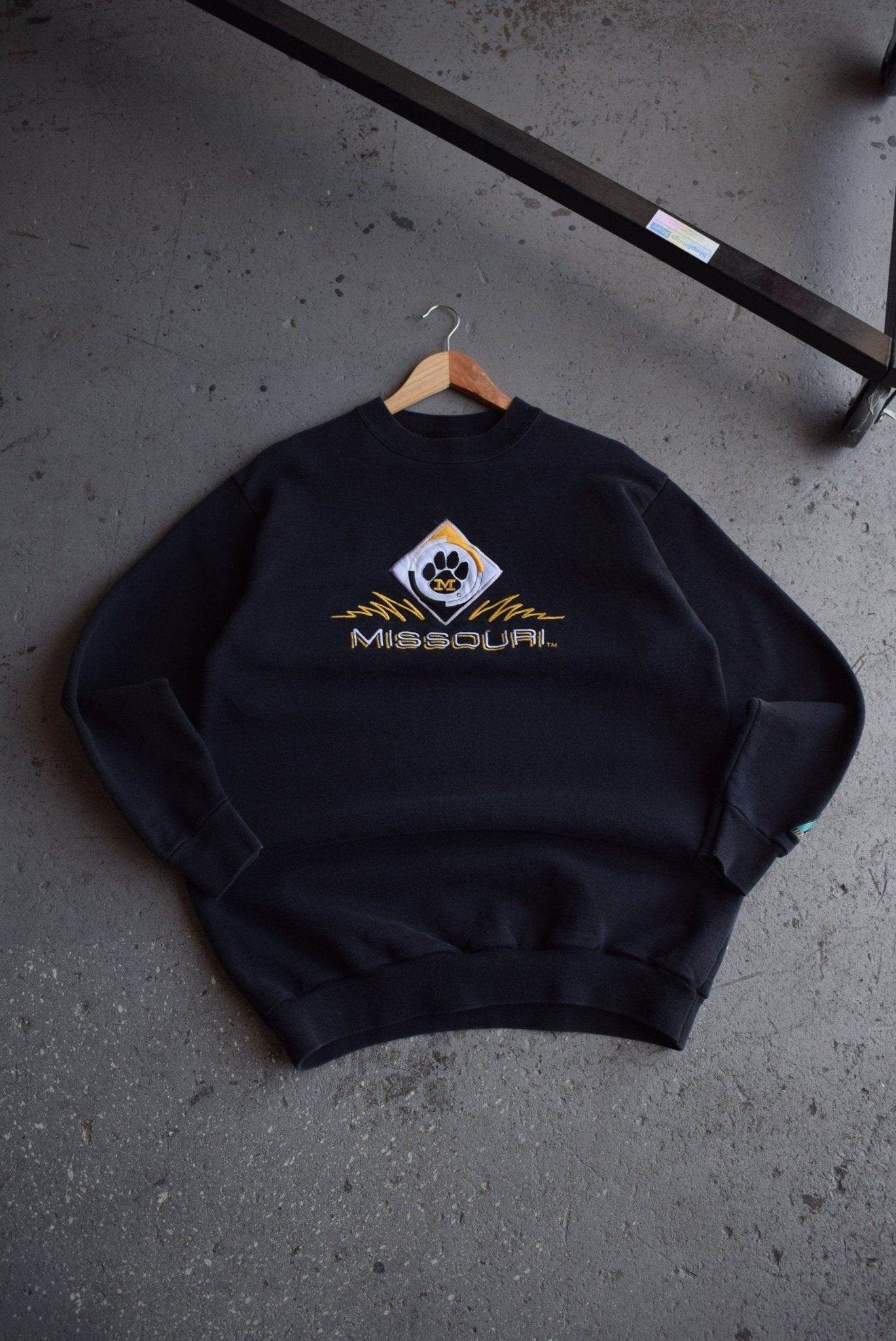 Vintage 90s University of Missouri Embroidered Crewneck (L) - Retrospective Store