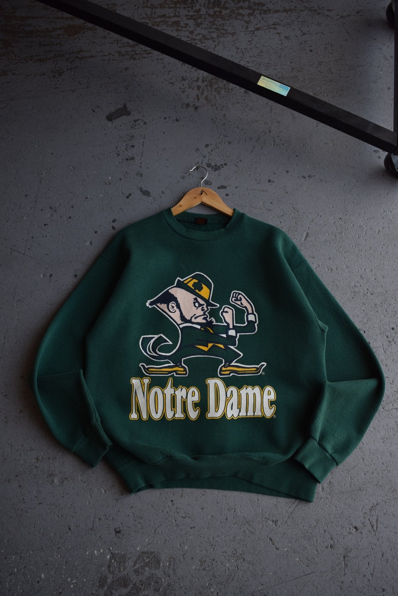 Vintage 90s University of Notre Dame Crewneck (L) - Retrospective Store