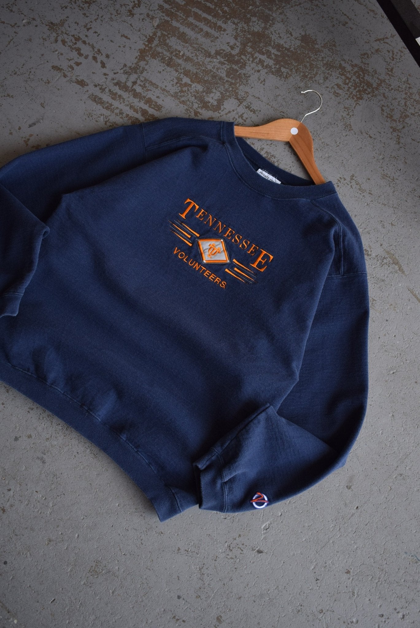 Vintage 90s University of Tennessee Volunteers Football Embroidered Crewneck (M) - Retrospective Store