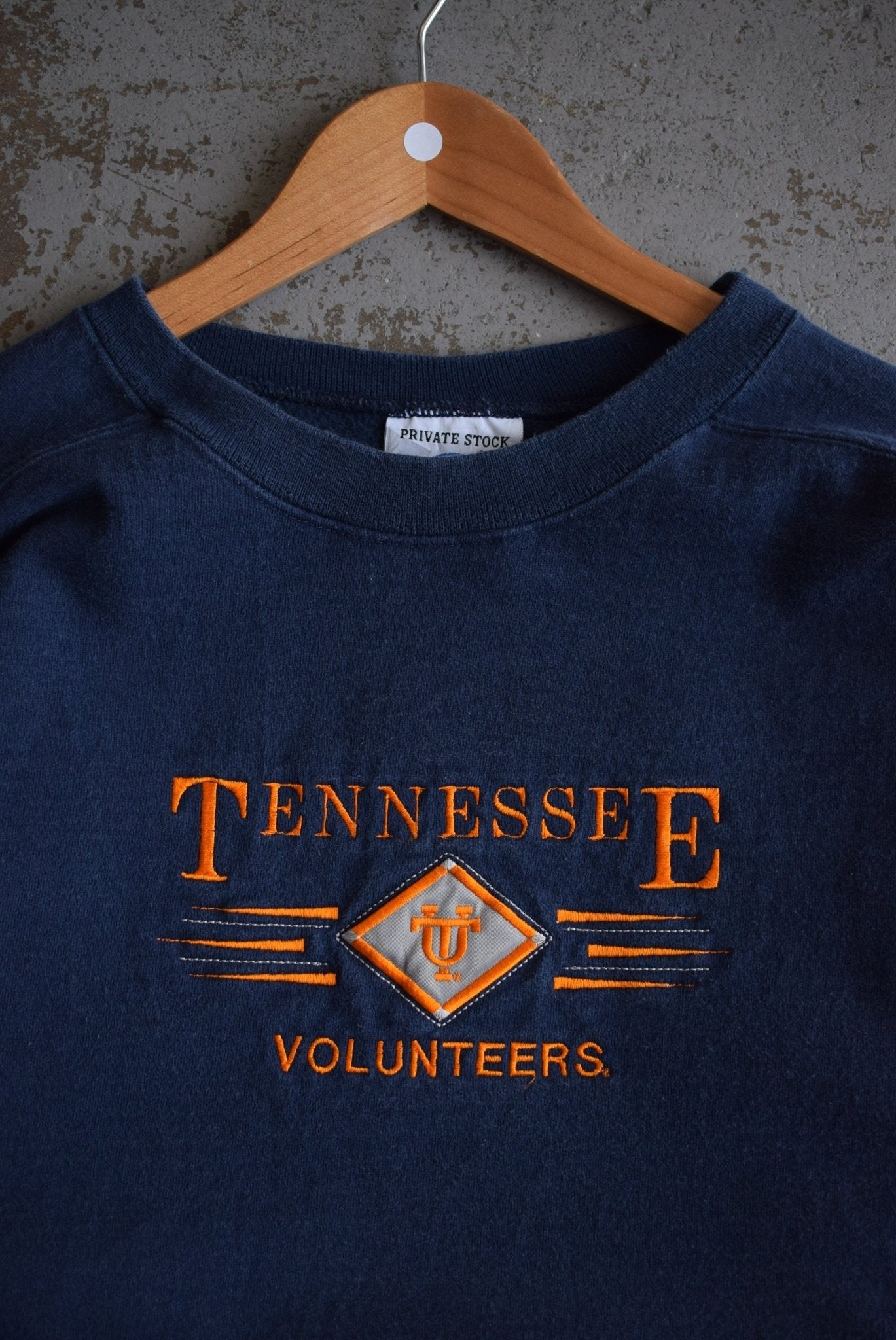 Vintage 90s University of Tennessee Volunteers Football Embroidered Crewneck (M) - Retrospective Store