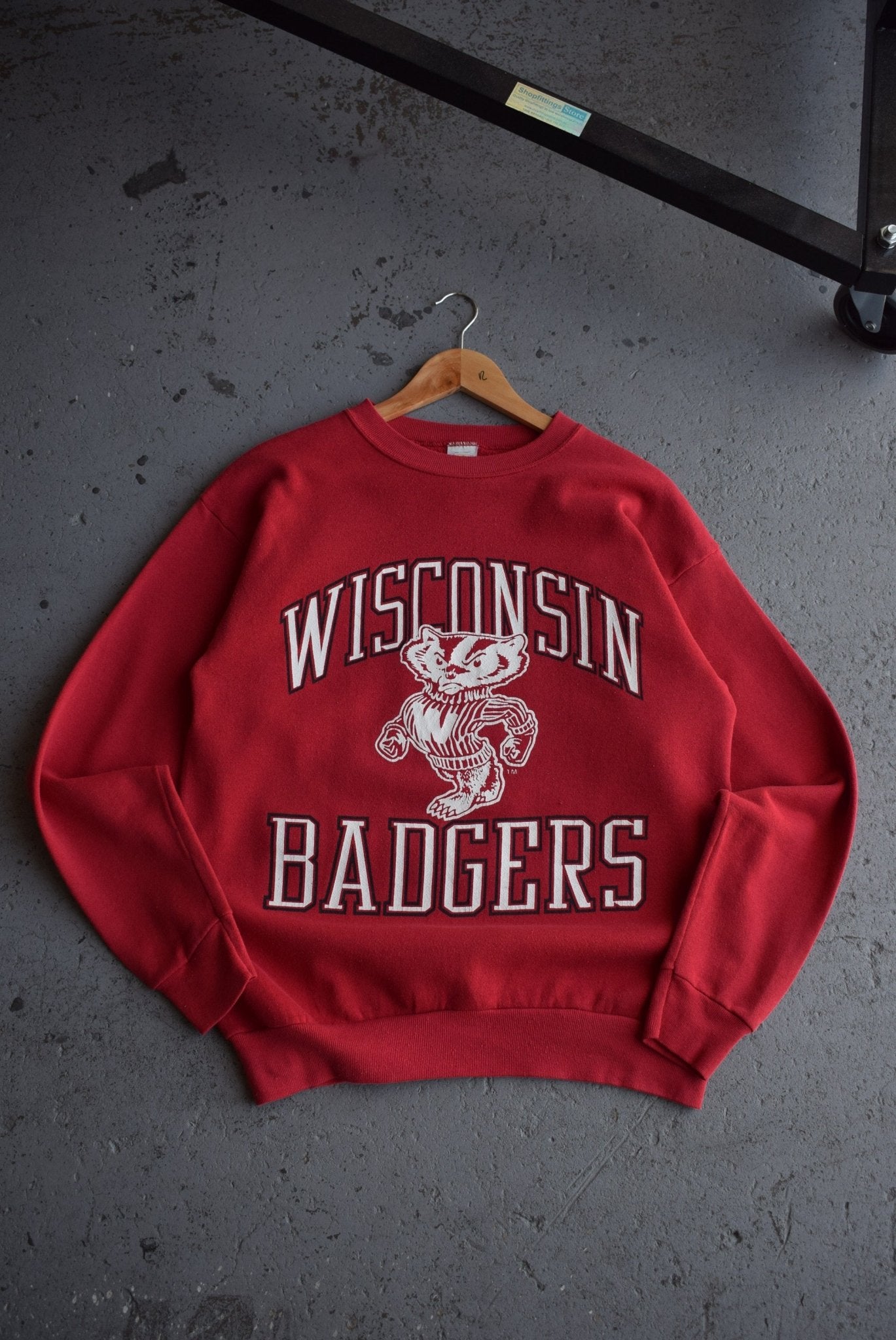 Vintage 90s University of Wisconsin Badgers Crewneck (M/L) - Retrospective Store