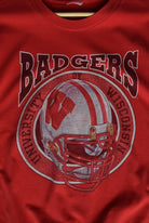 Vintage 90s Wisconsin Badgers Football Tee (XL) - Retrospective Store