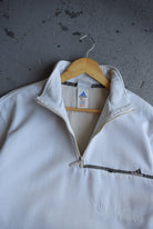 Vintage Adidas Classic Logo Embroidered Quarter Zip (L) - Retrospective Store