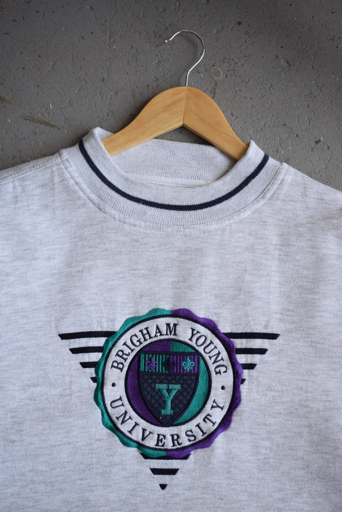 Vintage Birmingham Young University Embroidered Crewneck (L) - Retrospective Store