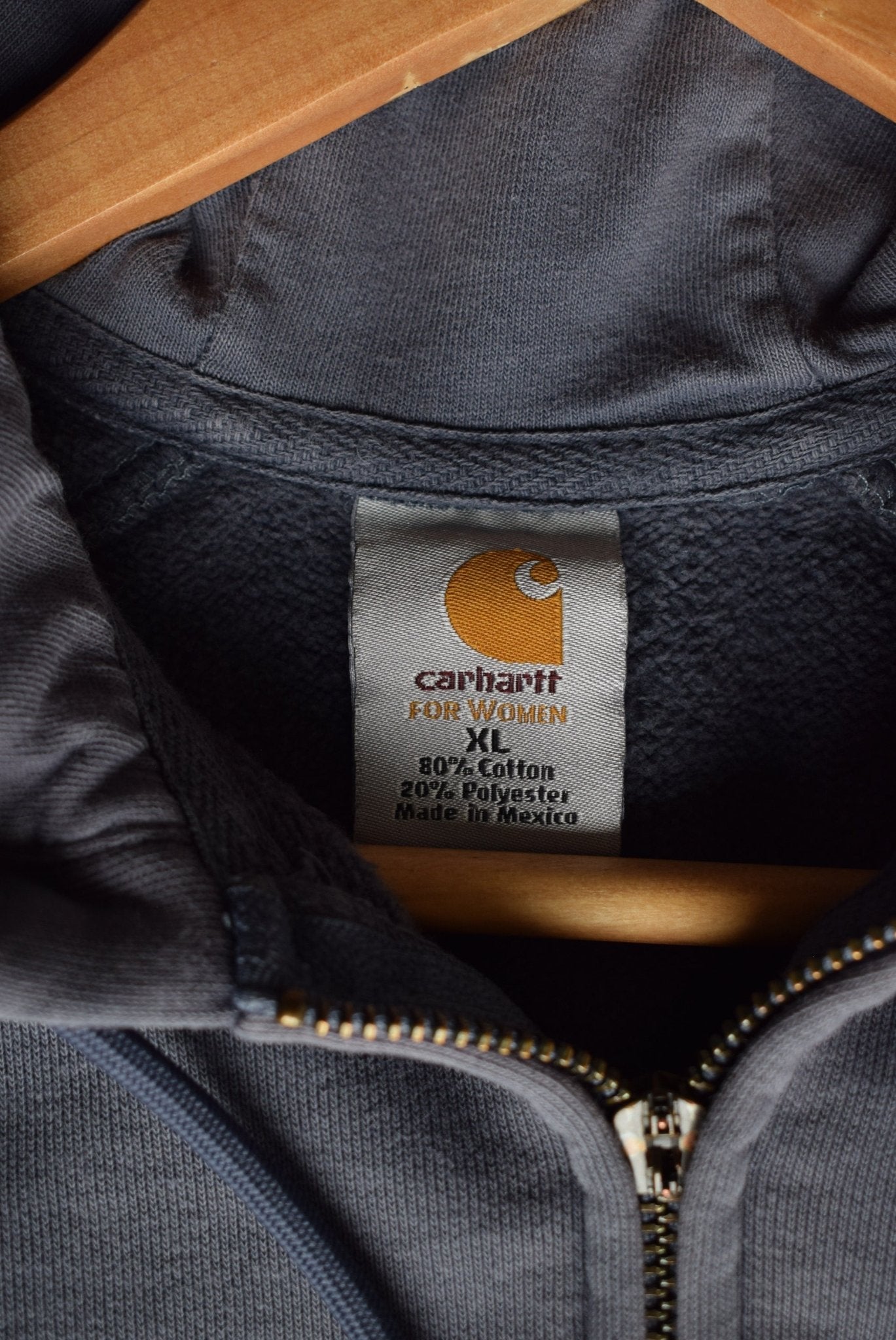 Vintage Carhartt Classic Logo Full Zip Hoodie (S/M) - Retrospective Store