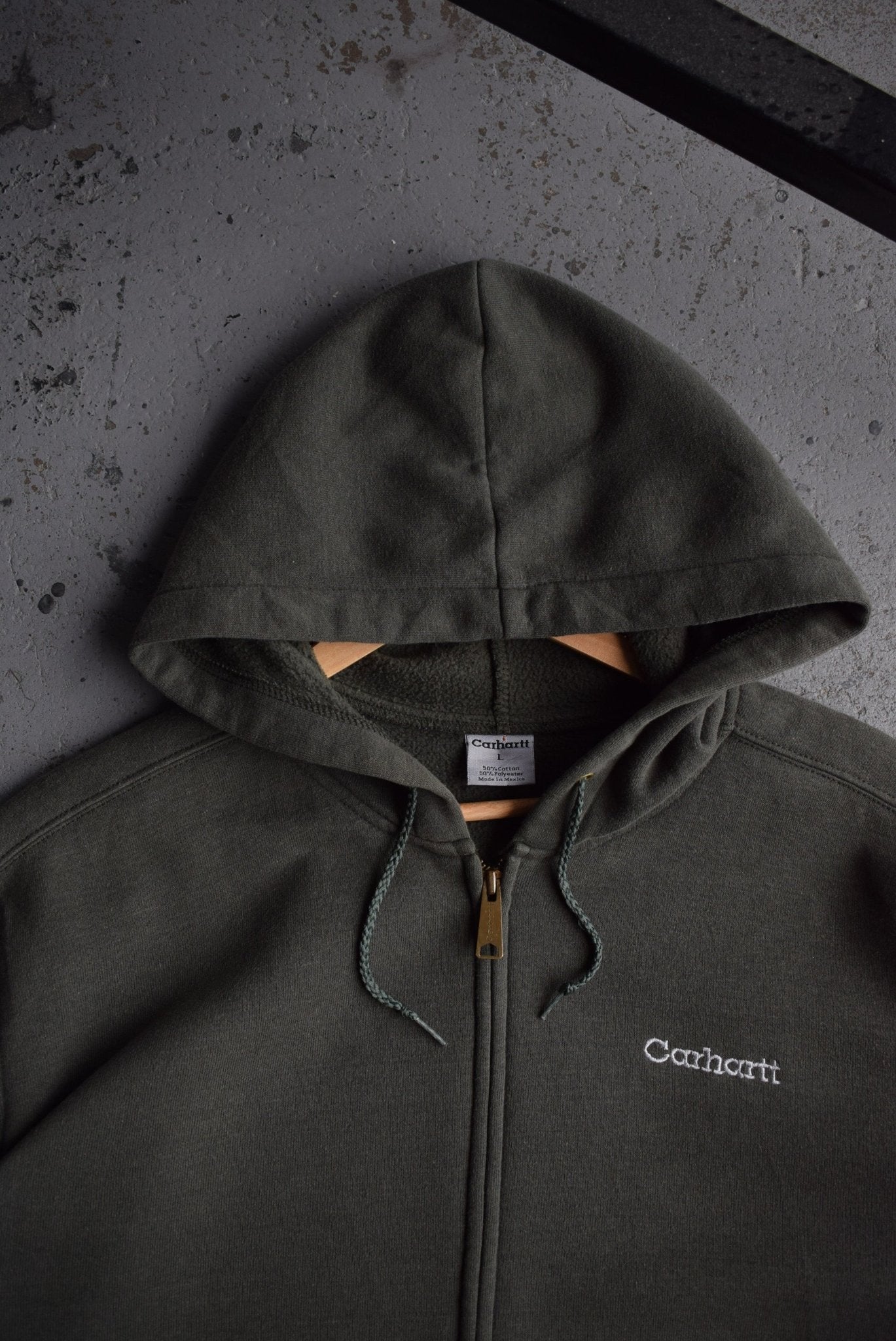 Vintage Carhartt Embroidered Full Zip Hoodie (XL) - Retrospective Store