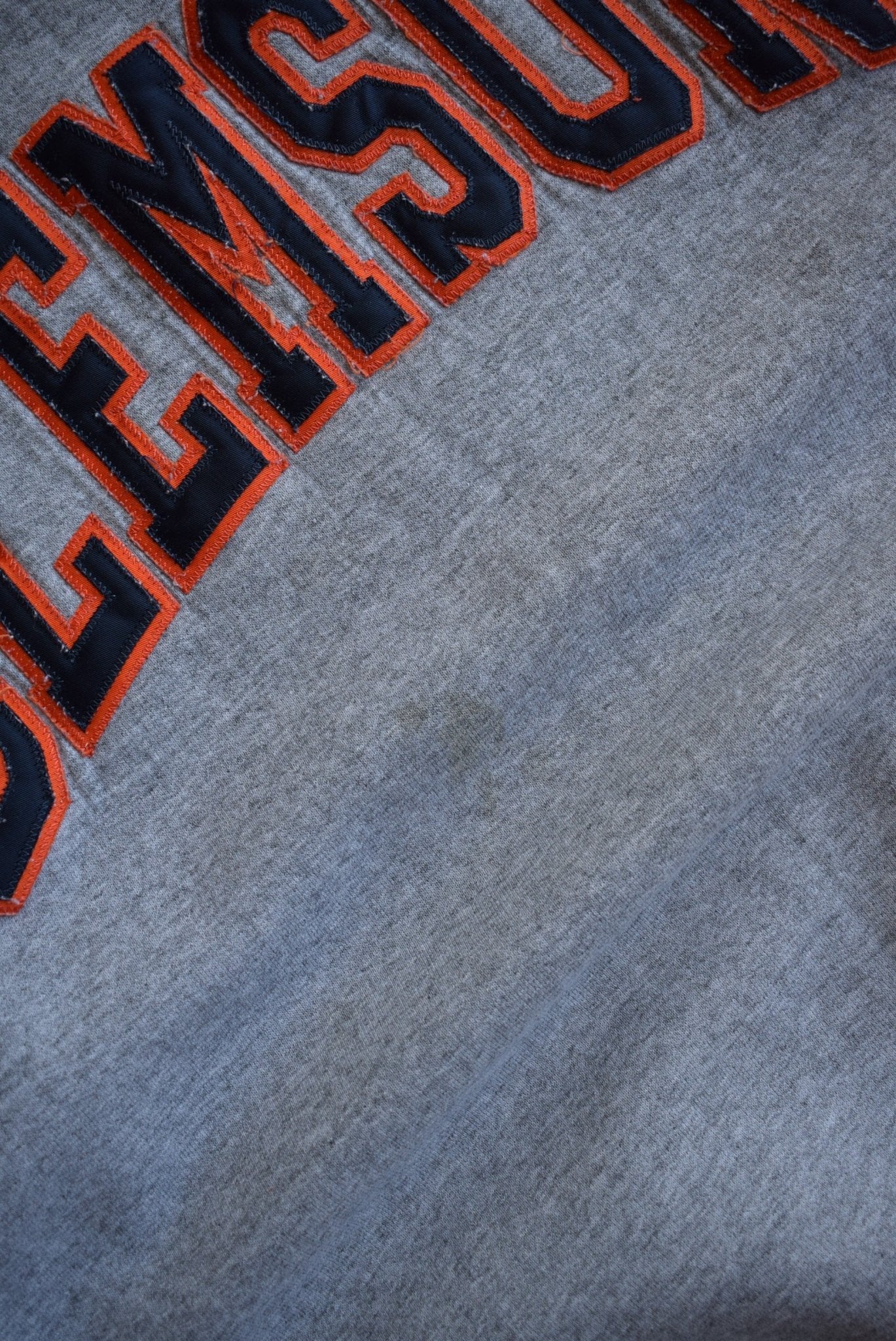 Vintage Champion x Clemson University Embroidered Crewneck (M) - Retrospective Store