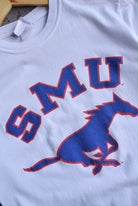 Vintage Champion x SMU Mustangs Tee (S/M) - Retrospective Store