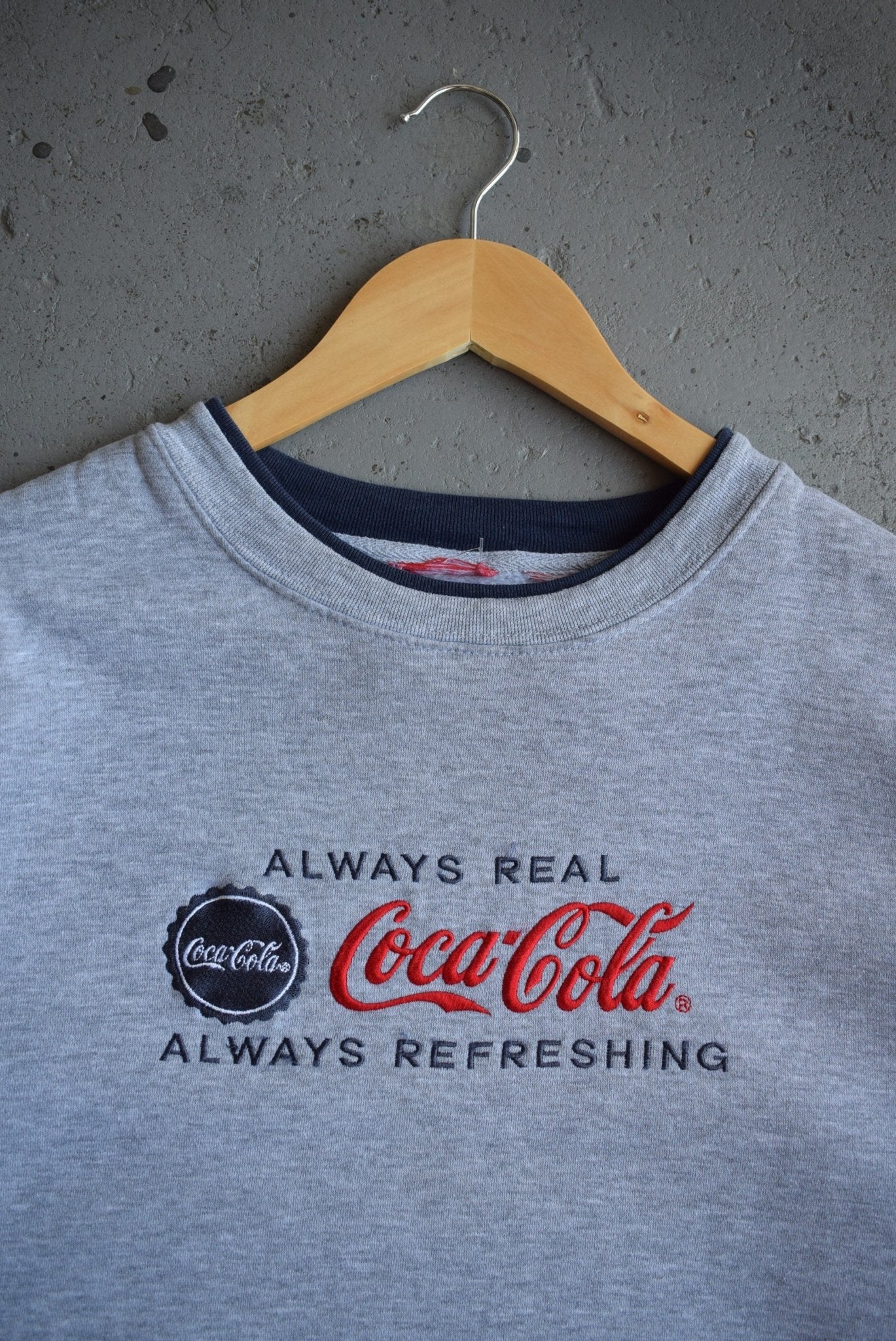 Vintage Coca Cola Embroidered Crewneck (M) - Retrospective Store