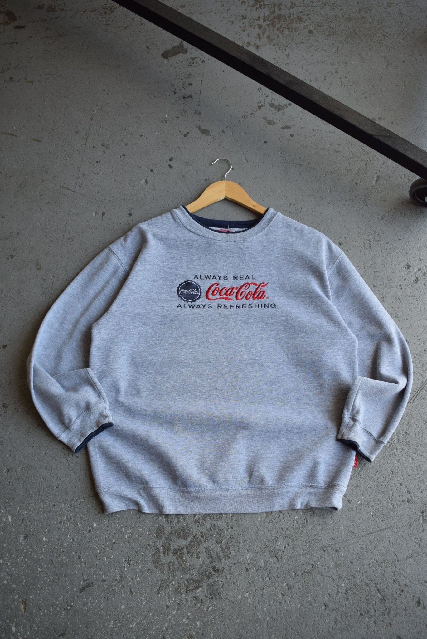 Vintage Coca Cola Embroidered Crewneck (M) - Retrospective Store