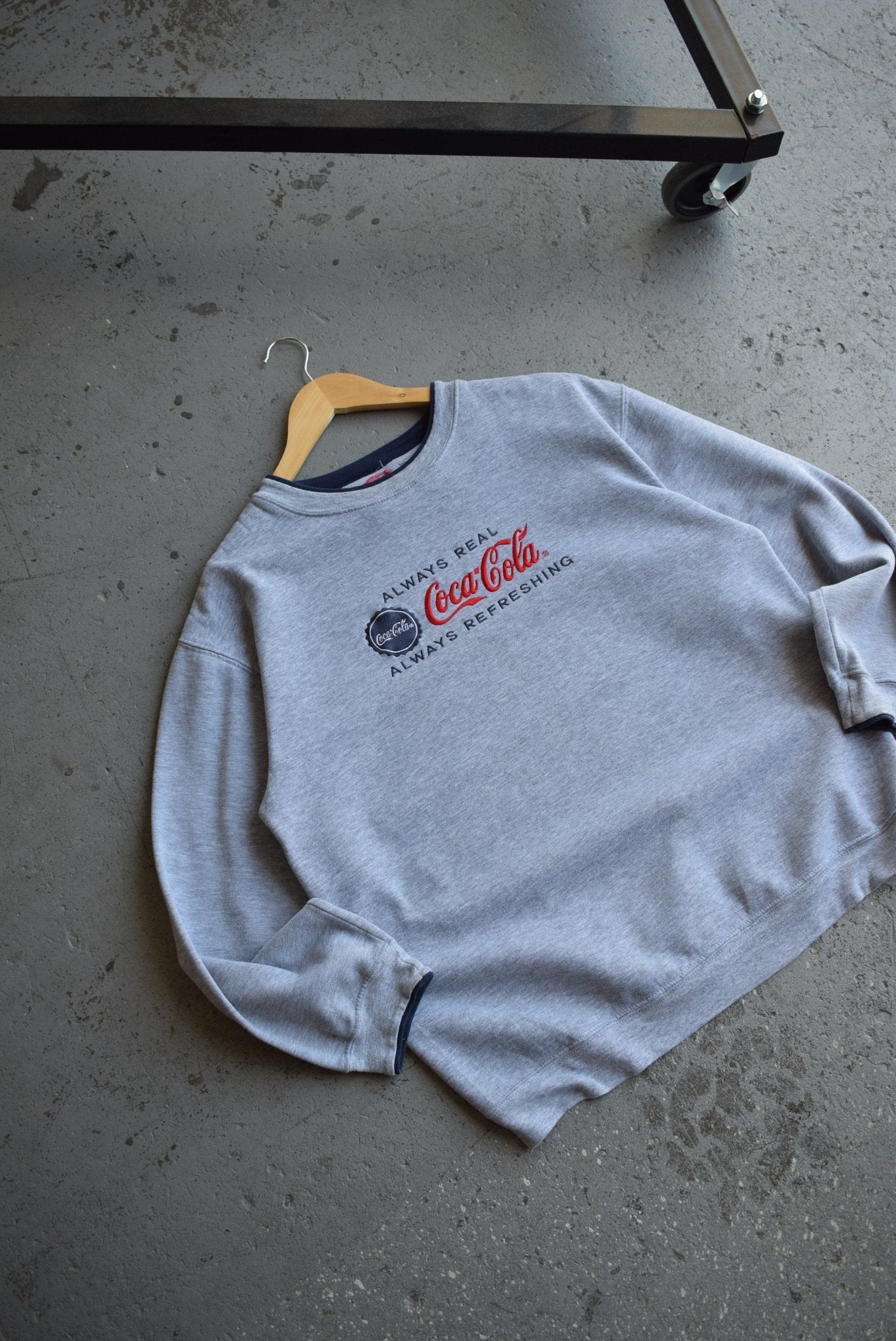 Vintage Coca Cola Embroidered Crewneck (M) - Retrospective Store