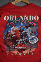 Vintage Harley Davidson 'Christmas' Tee (M) - Retrospective Store