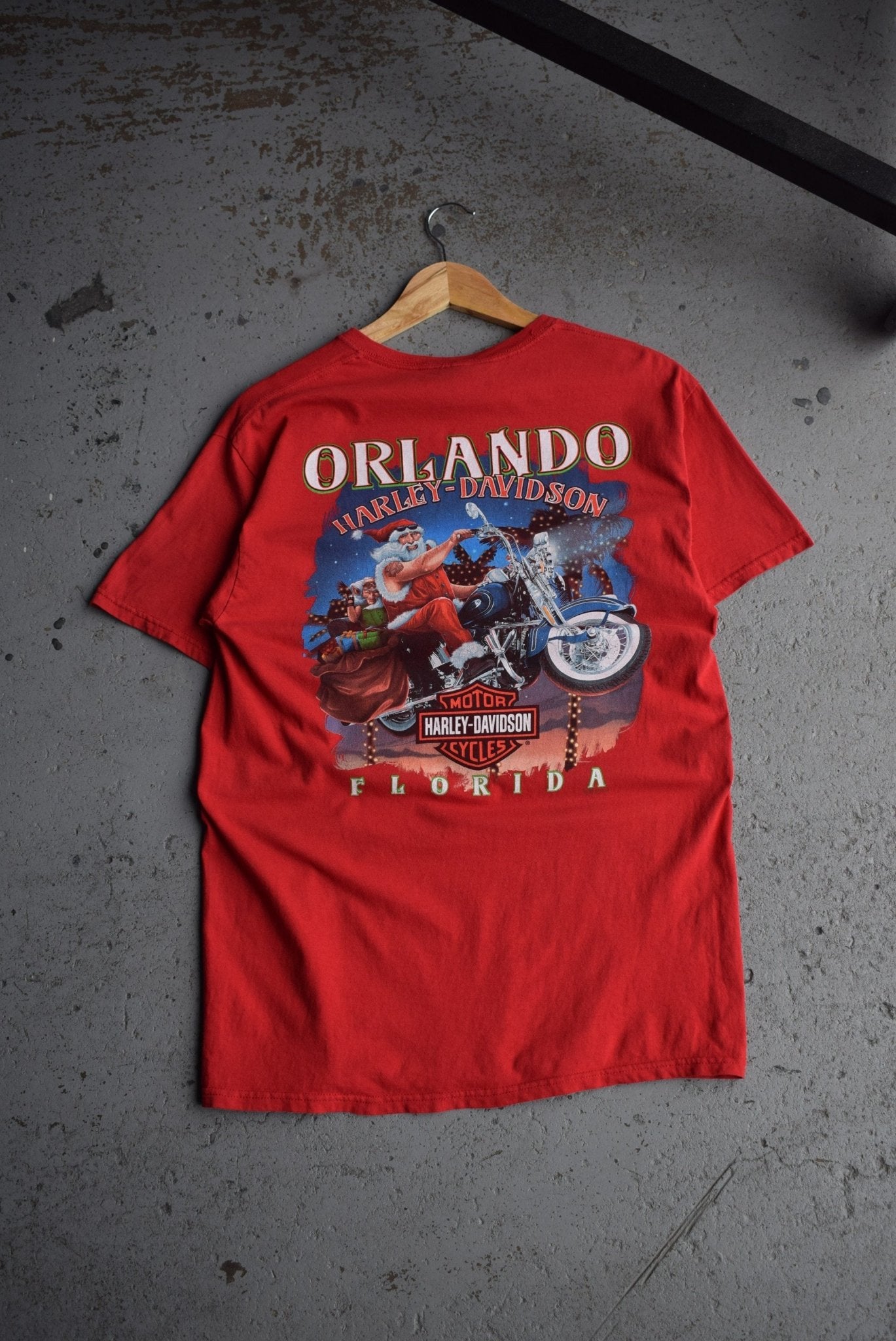 Vintage Harley Davidson 'Christmas' Tee (M) - Retrospective Store