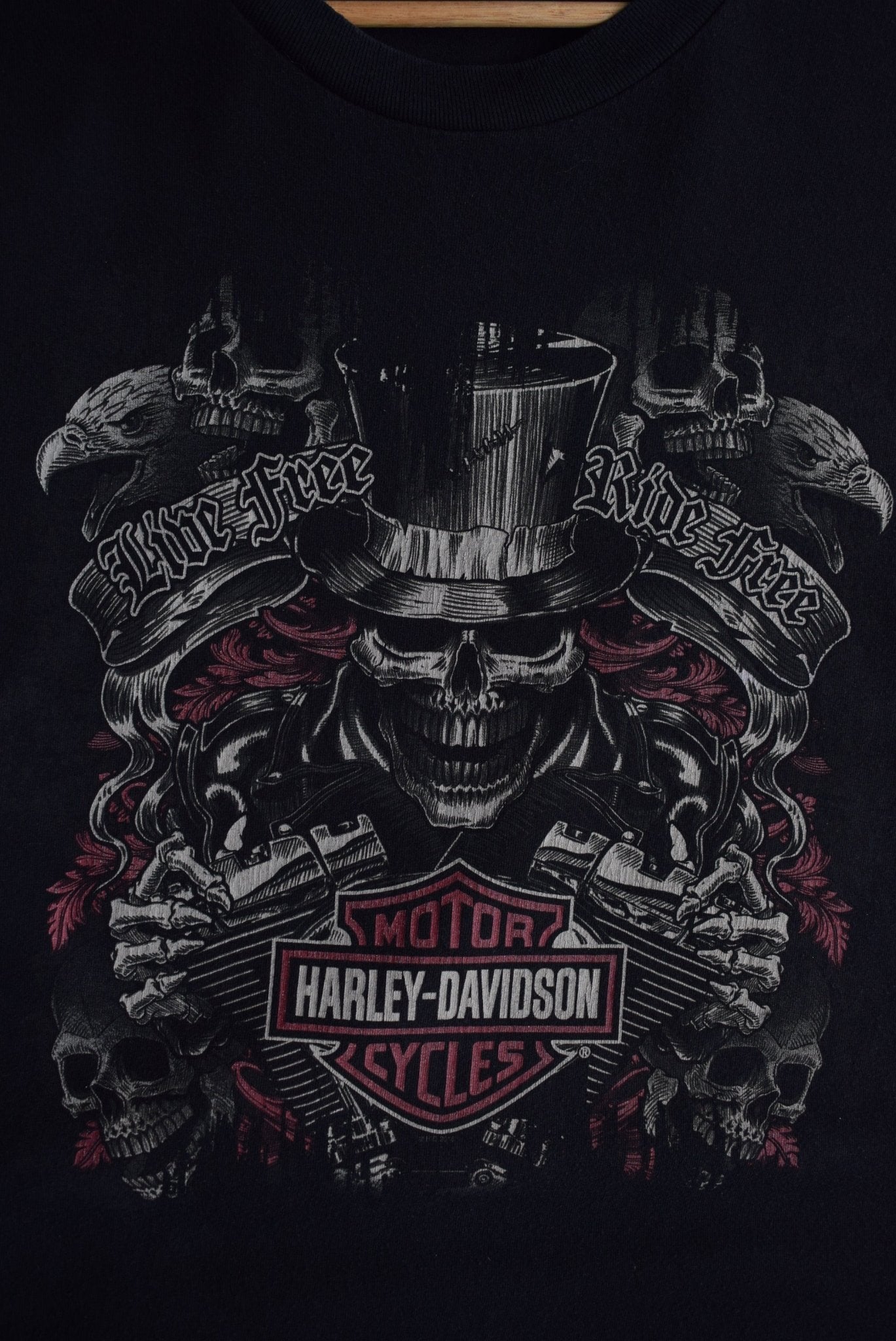 Vintage Harley Davidson 'Ride Free' Tee (XL) - Retrospective Store