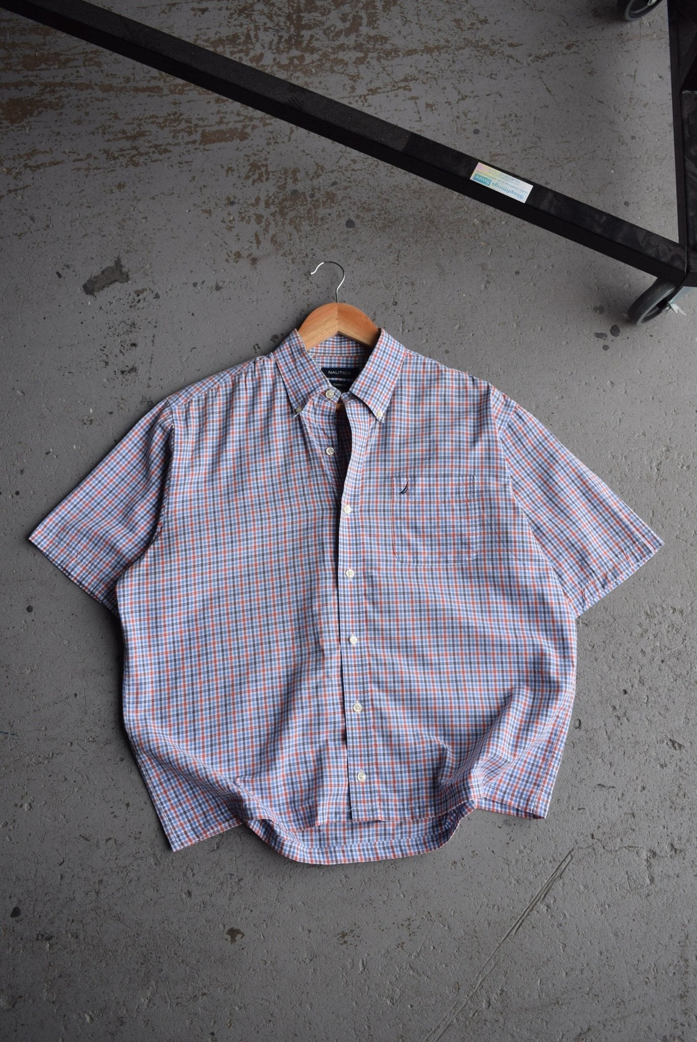 Vintage Nautica Cropped Button Up (M/L) - Retrospective Store