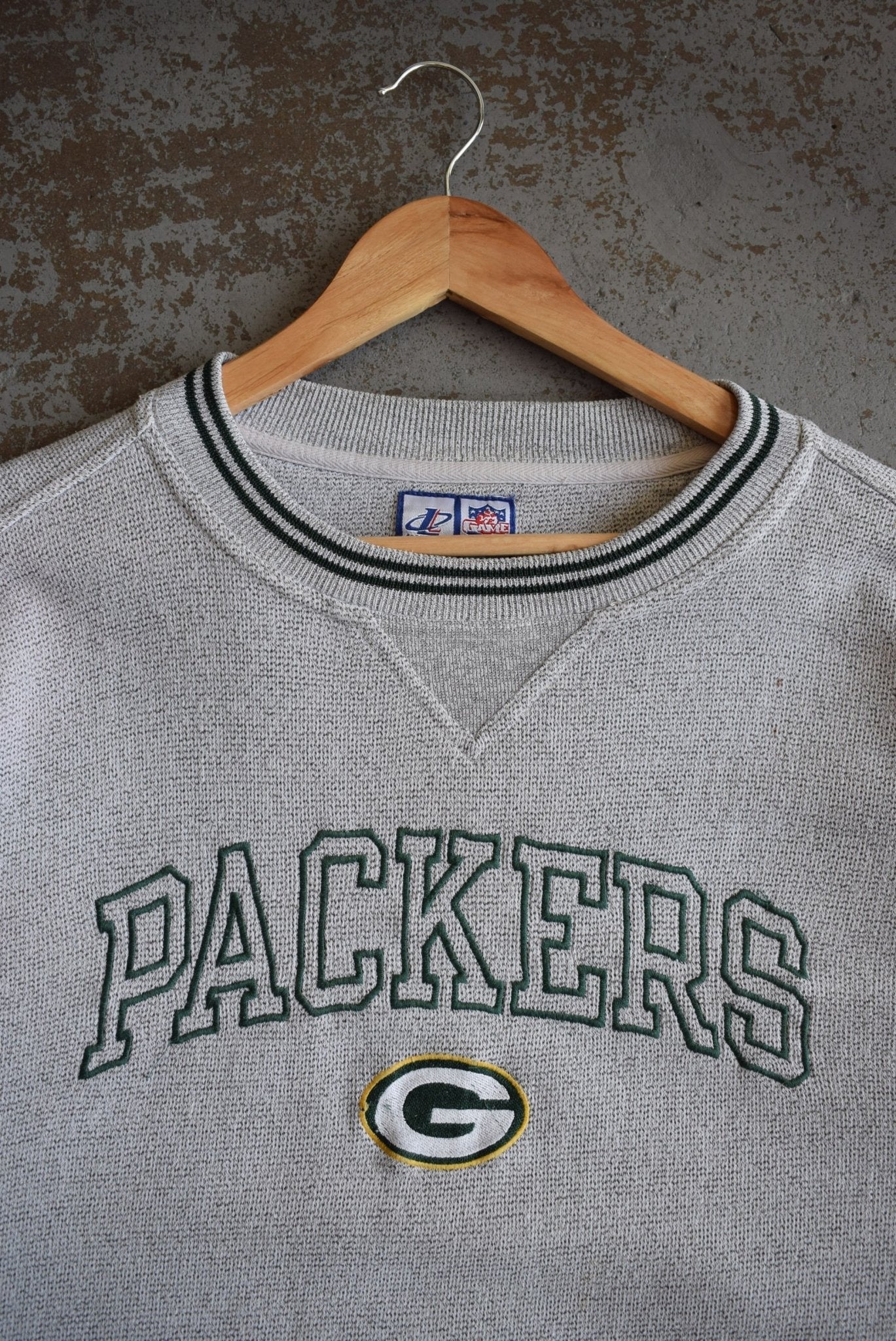 Vintage NFL Green Bay Packers Embroidered Crewneck (XL) - Retrospective Store