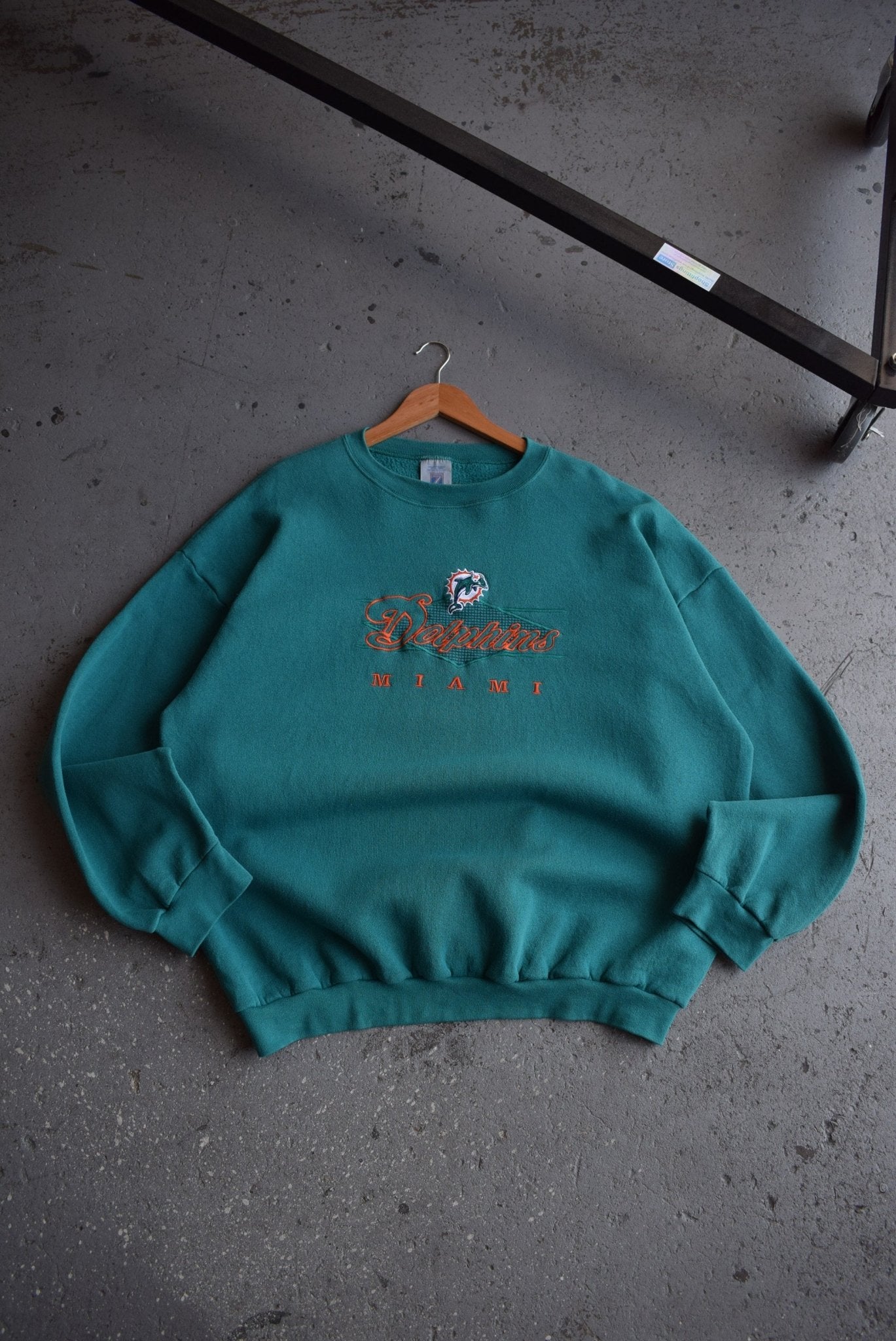 Vintage NFL Miami Dolphins Embroidered Crewneck (XXL) - Retrospective Store