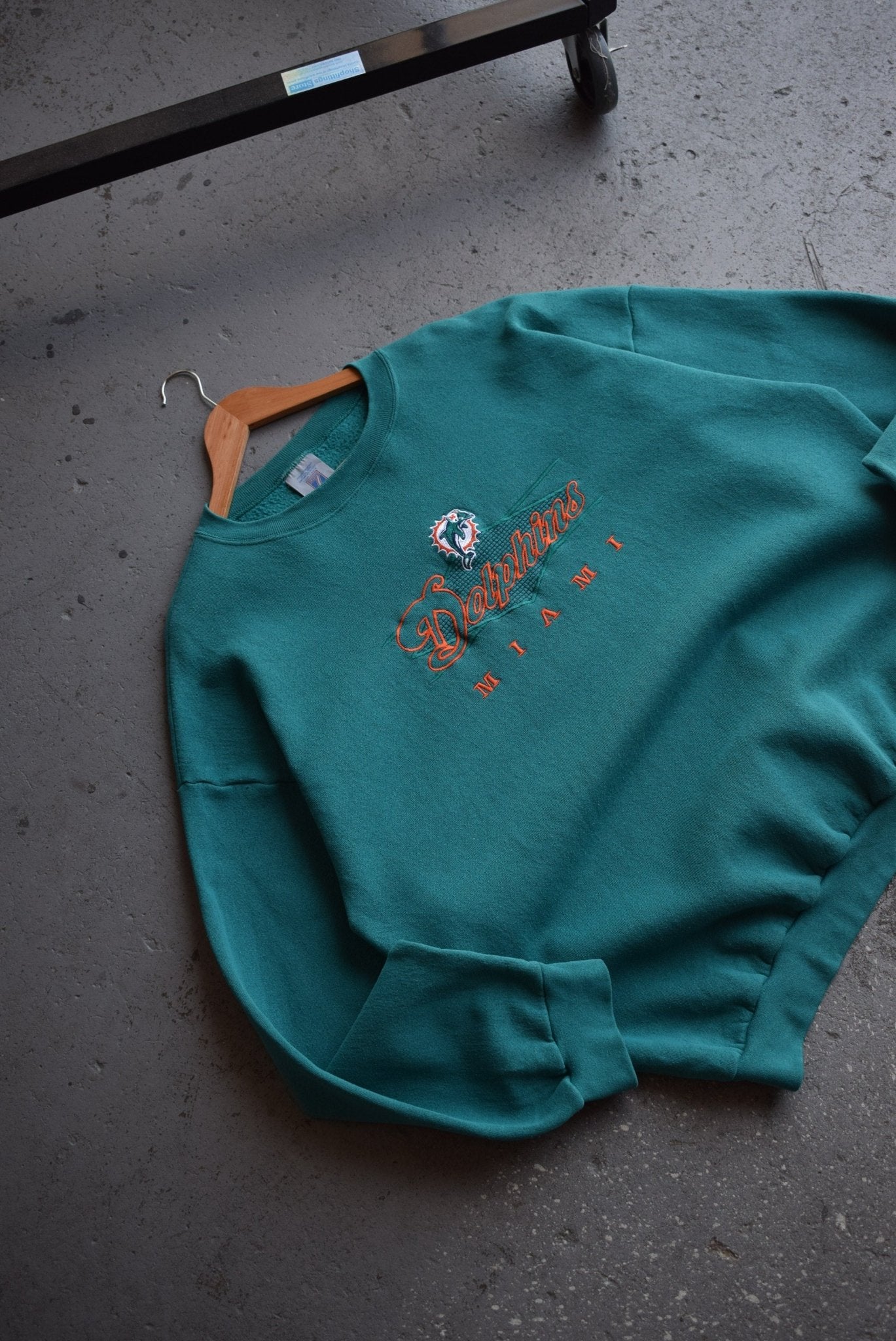 Vintage NFL Miami Dolphins Embroidered Crewneck (XXL) - Retrospective Store