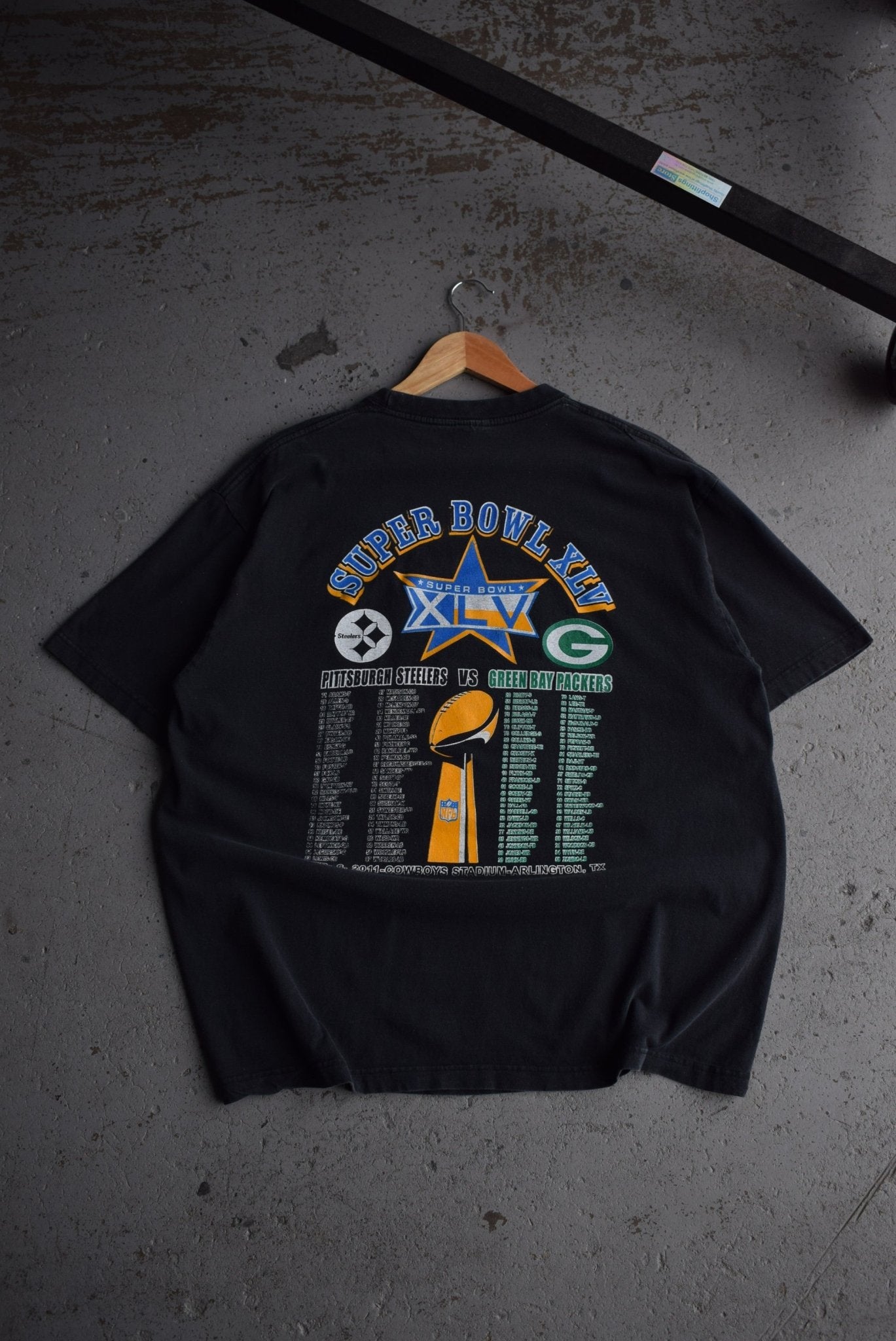 Vintage NFL Packers vs Steelers Superbowl XLV Tee (XL) - Retrospective Store