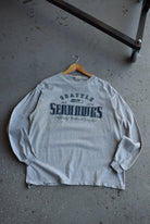 Vintage NFL Seattle Seahwaks Long Sleeve Tee (L) - Retrospective Store