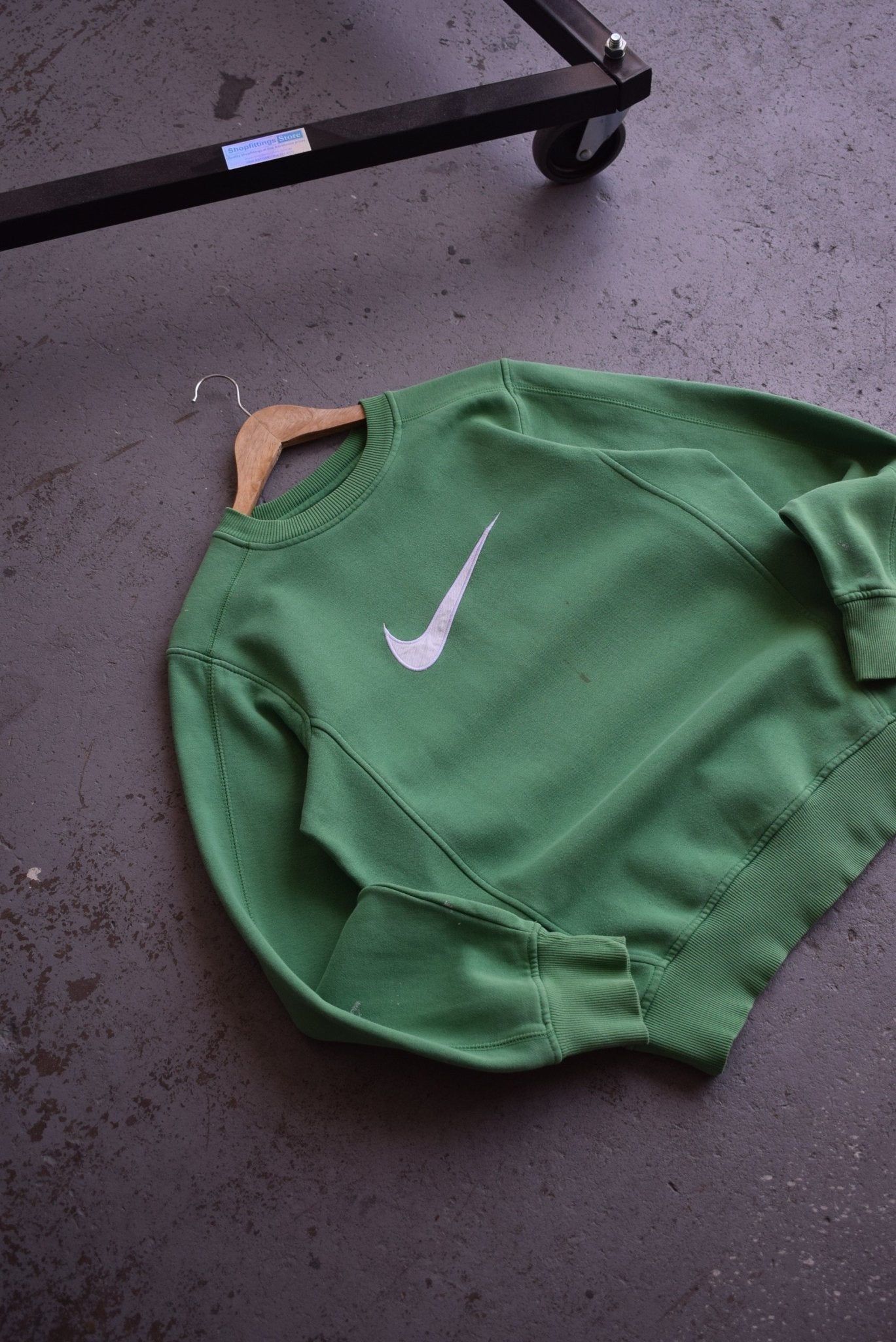 Vintage Nike 'Big Swoosh' Embroidered Crewneck (S) - Retrospective Store