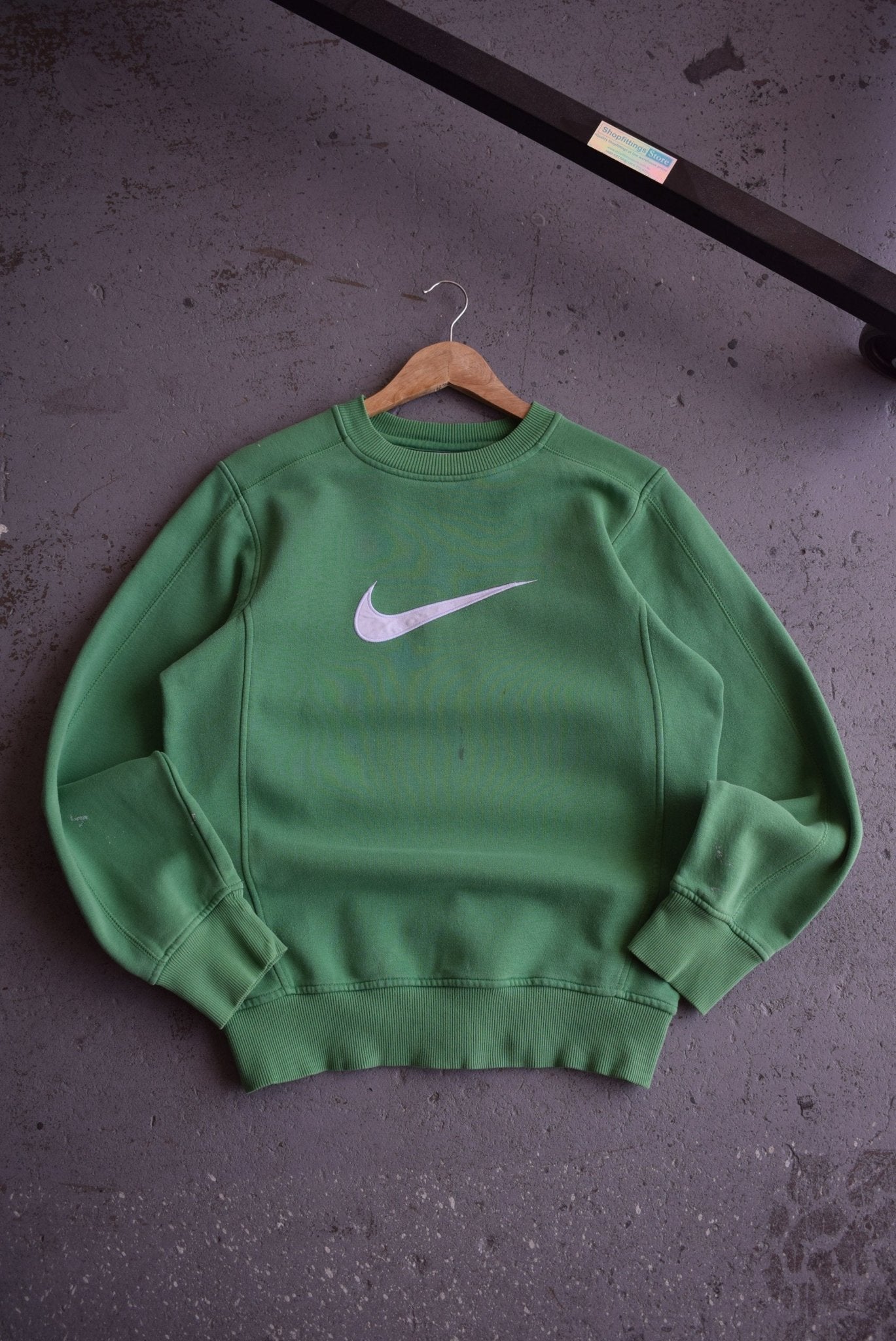 Vintage Nike 'Big Swoosh' Embroidered Crewneck (S) - Retrospective Store